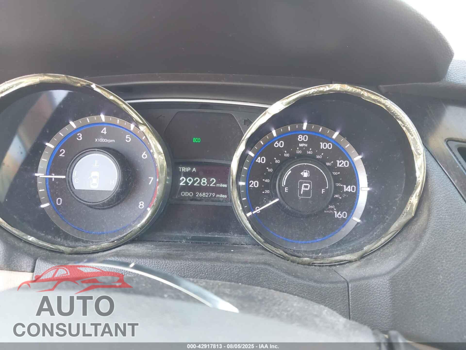 HYUNDAI SONATA 2013 - 5NPEC4AC5DH652019