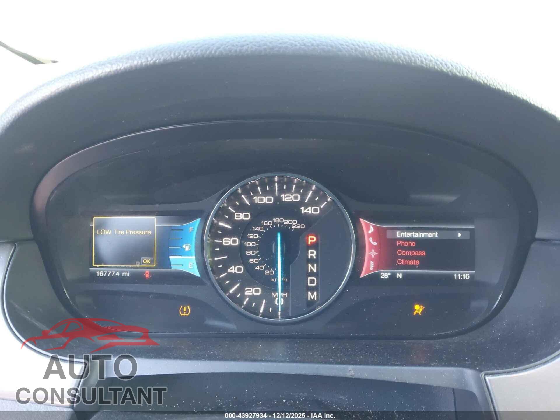 FORD EDGE 2012 - 2FMDK3AK7CBA62054