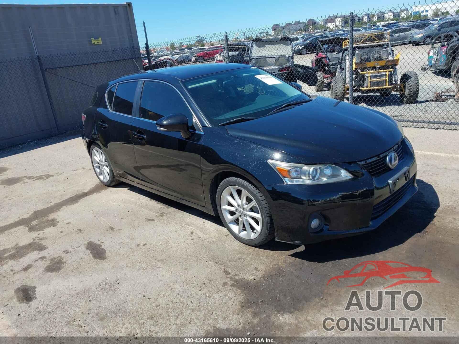 LEXUS CT 200H 2013 - JTHKD5BH7D2166599