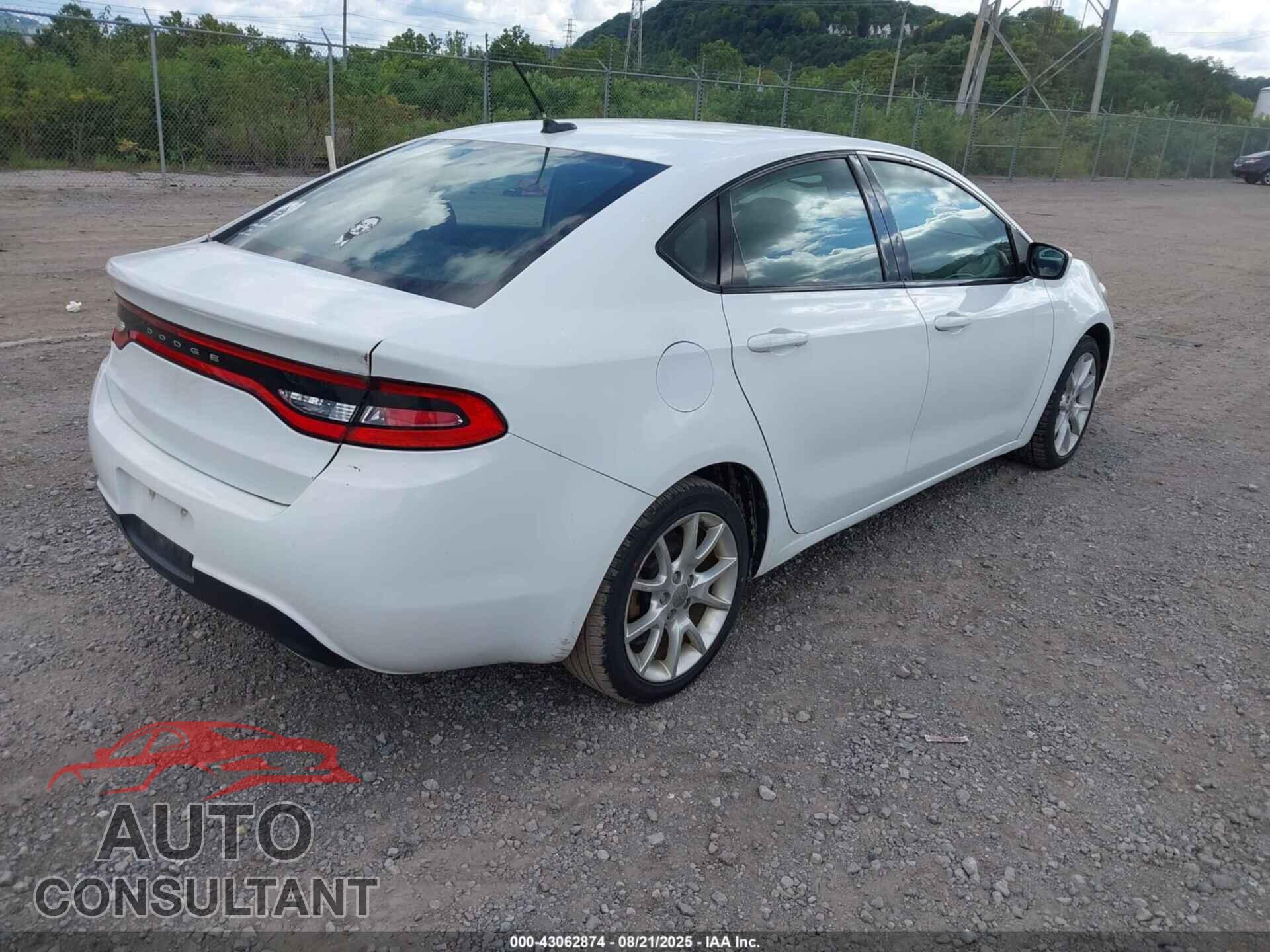 DODGE DART 2013 - 1C3CDFBA3DD292966