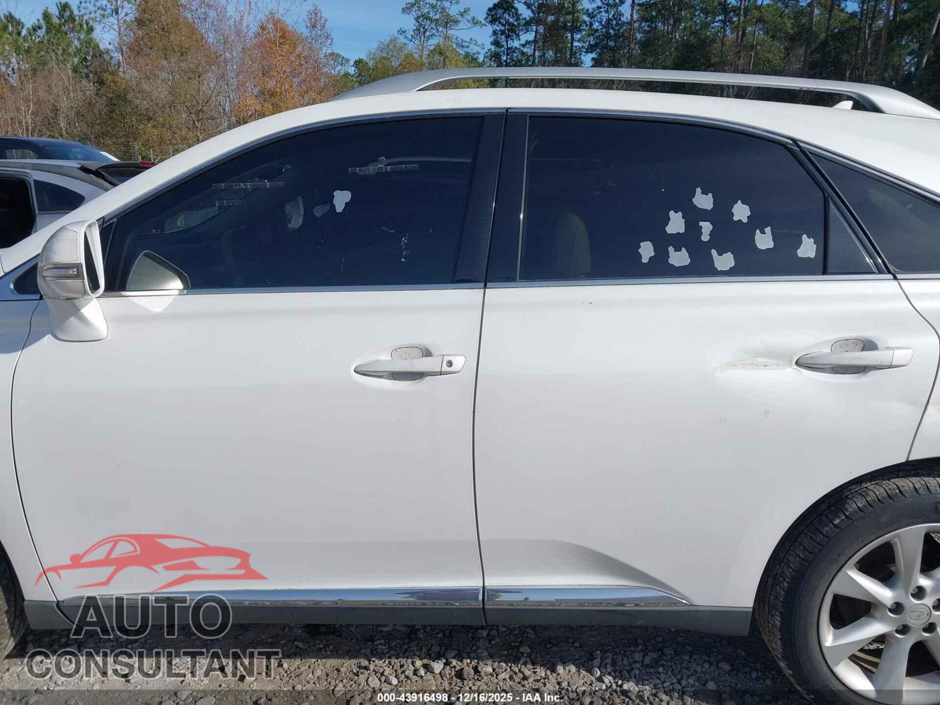 LEXUS RX 350 2011 - 2T2ZK1BA6BC044327