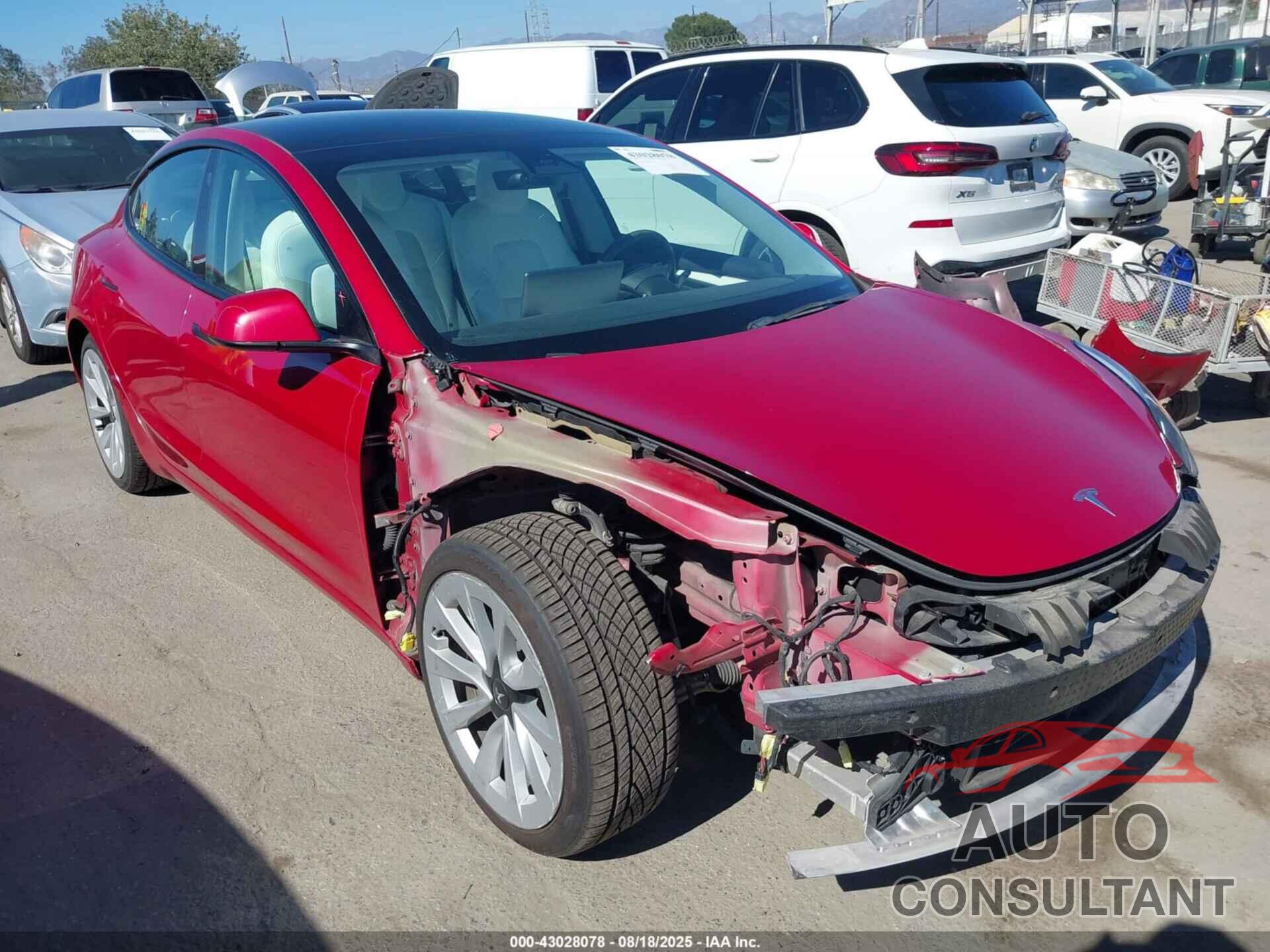 TESLA MODEL 3 2022 - 5YJ3E1EB4NF269643