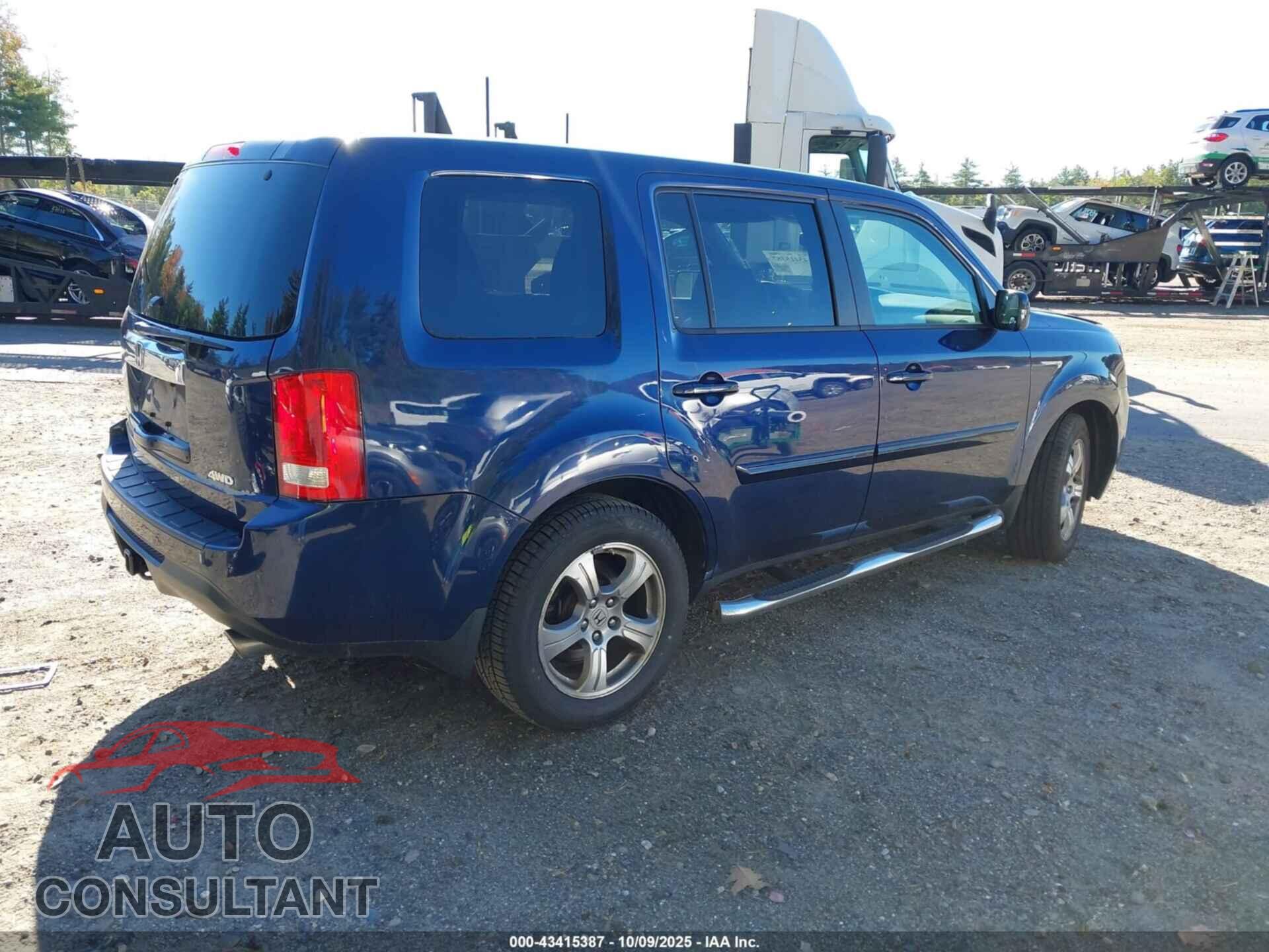 HONDA PILOT 2013 - 5FNYF4H69DB070377
