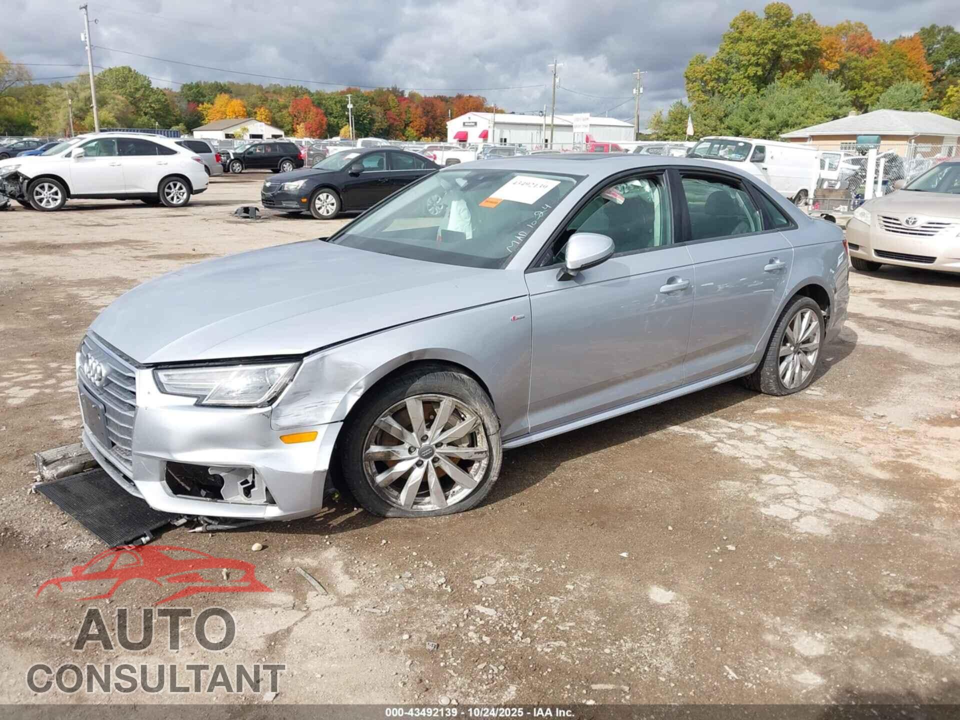 AUDI A4 2018 - WAUDNAF41JA190208