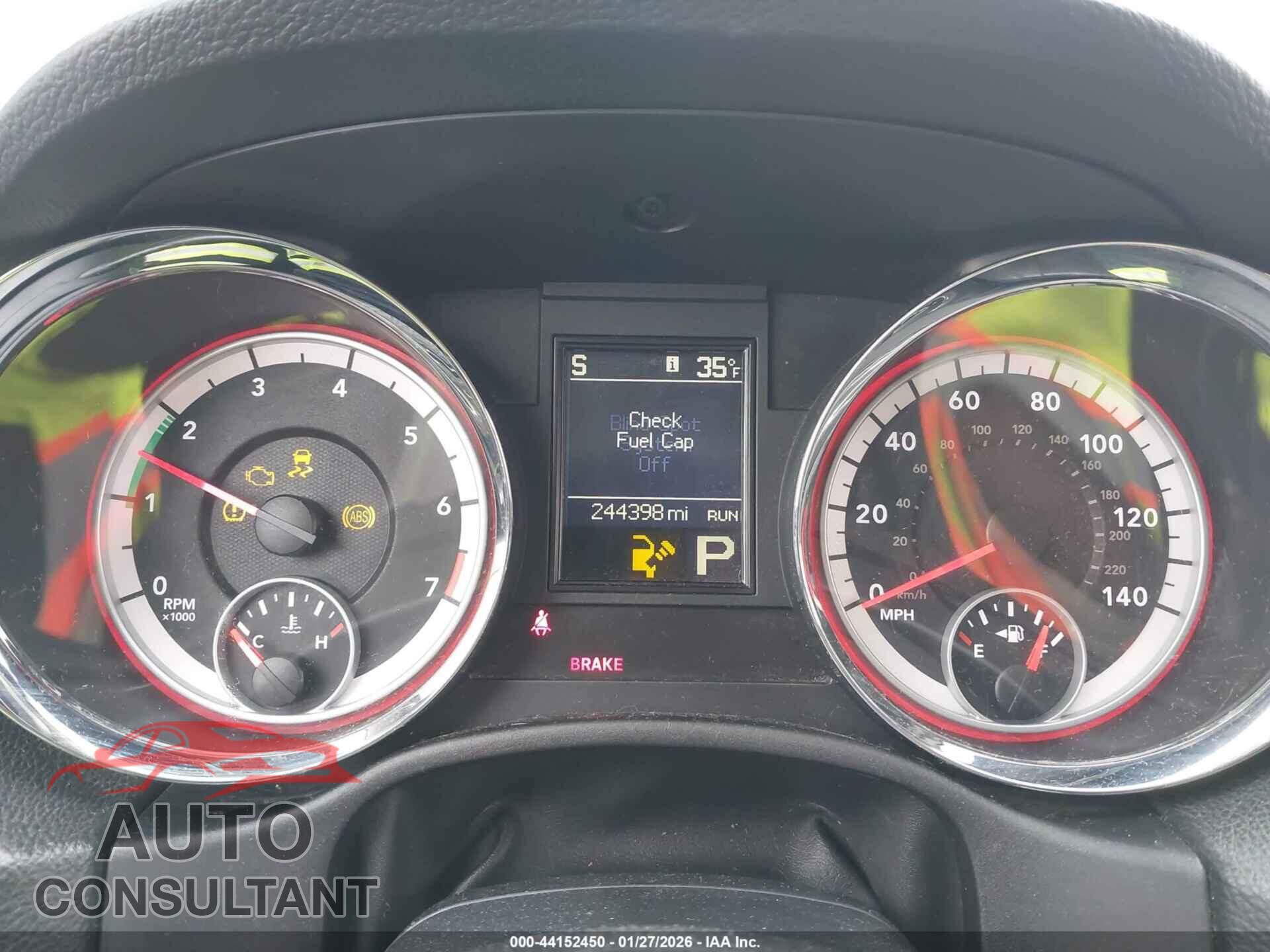 DODGE DURANGO 2012 - 1C4RDHDG4CC163111