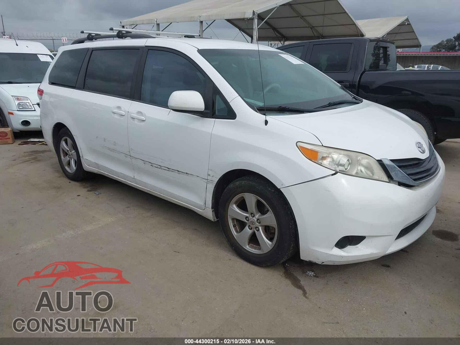 TOYOTA SIENNA 2012 - 5TDKK3DC6CS247811