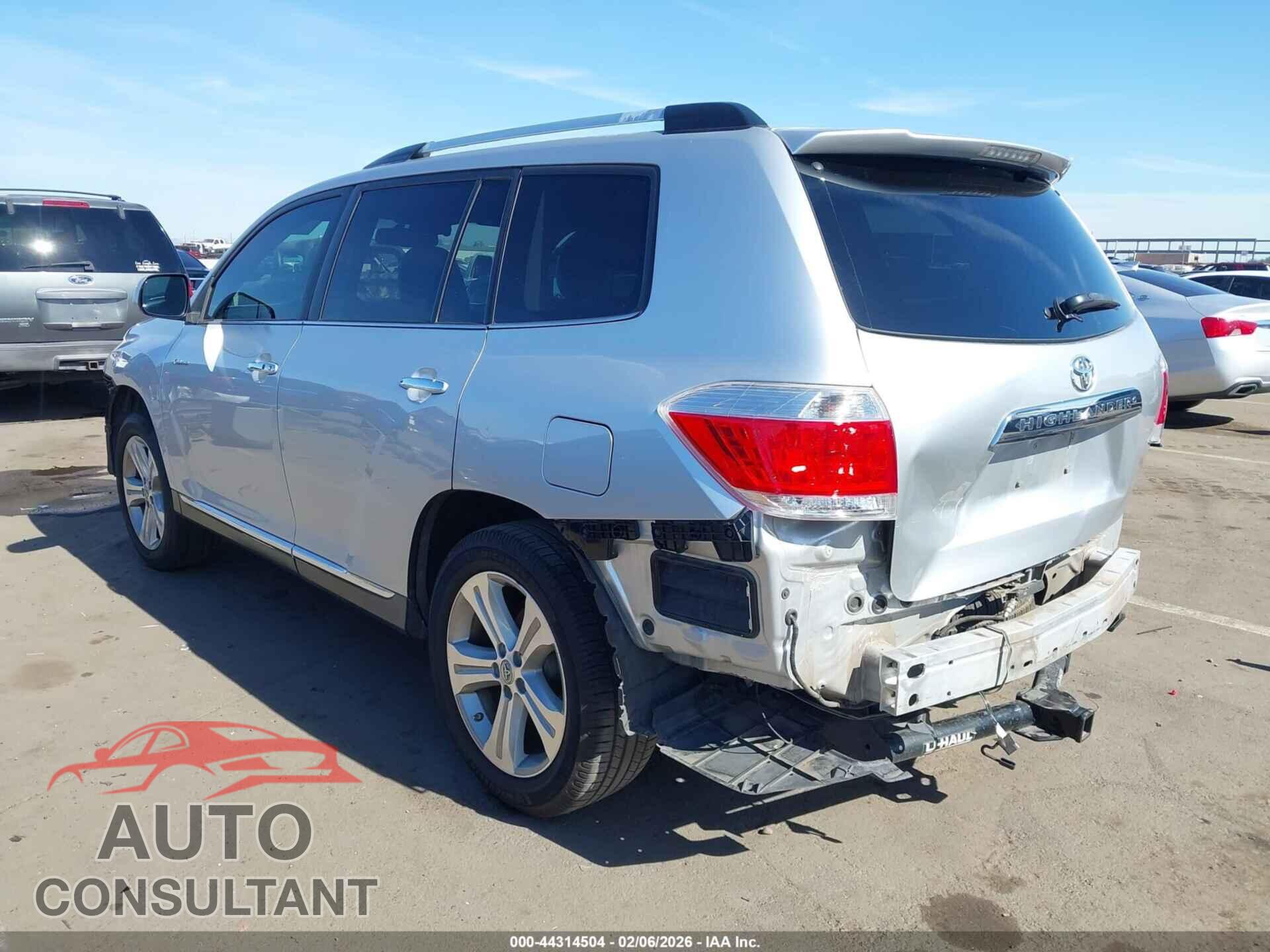 TOYOTA HIGHLANDER 2013 - 5TDYK3EH1DS139148