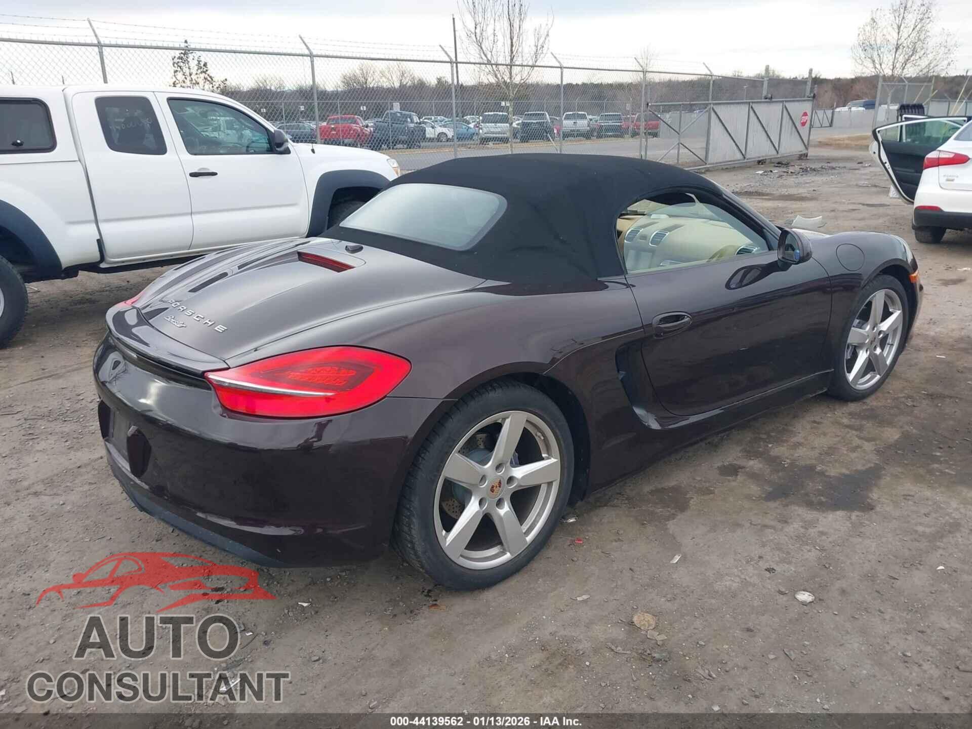 PORSCHE BOXSTER 2014 - WP0CA2A89ES121387