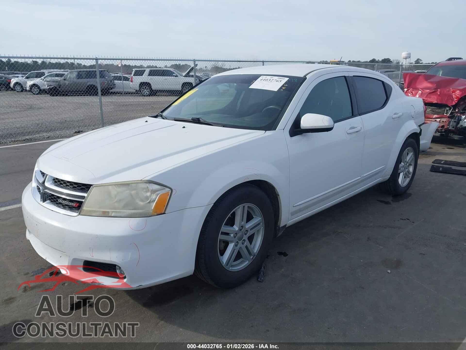 DODGE AVENGER 2013 - 1C3CDZCB3DN663045