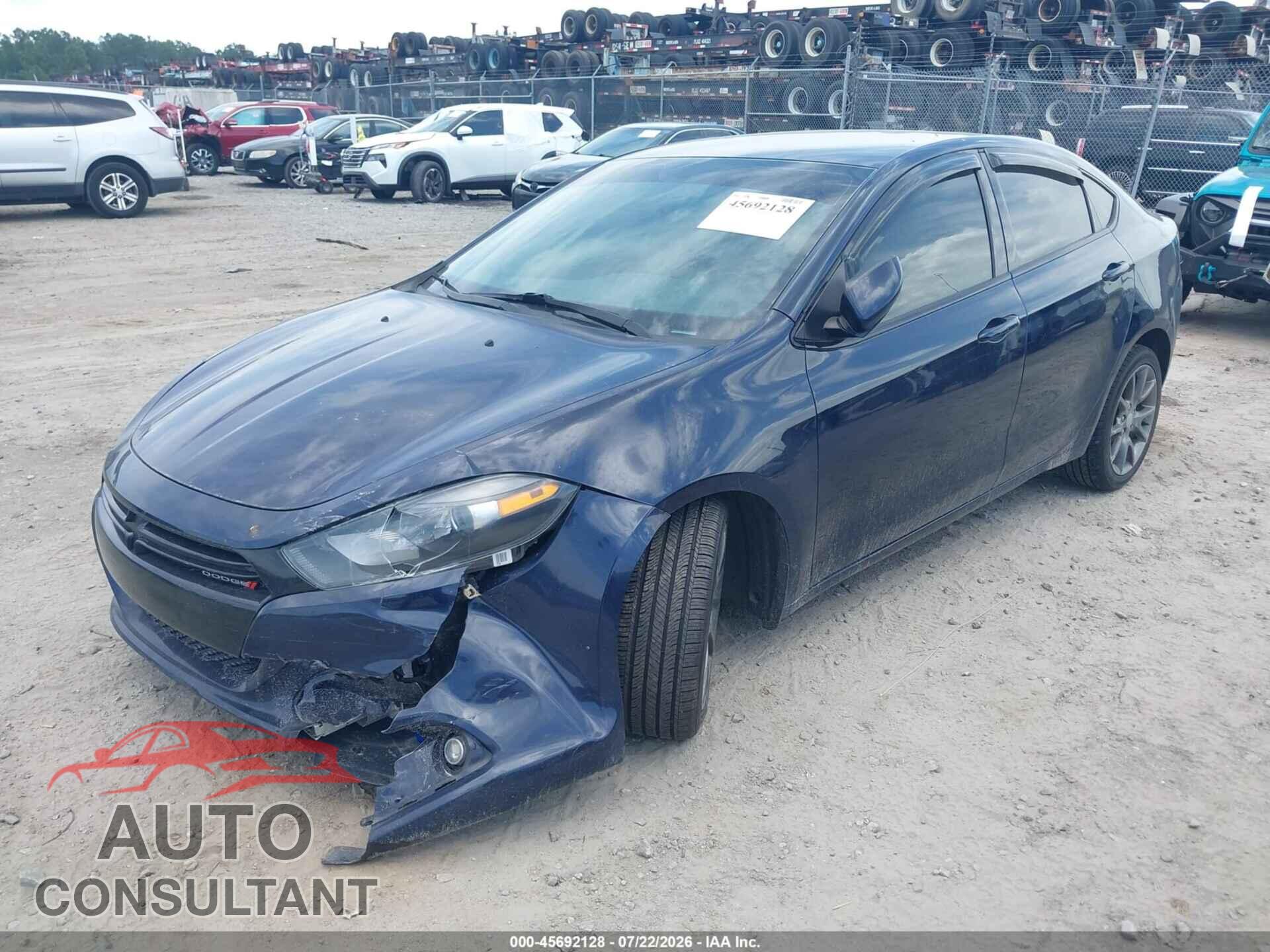 DODGE DART 2014 - 1C3CDFBB2ED825500