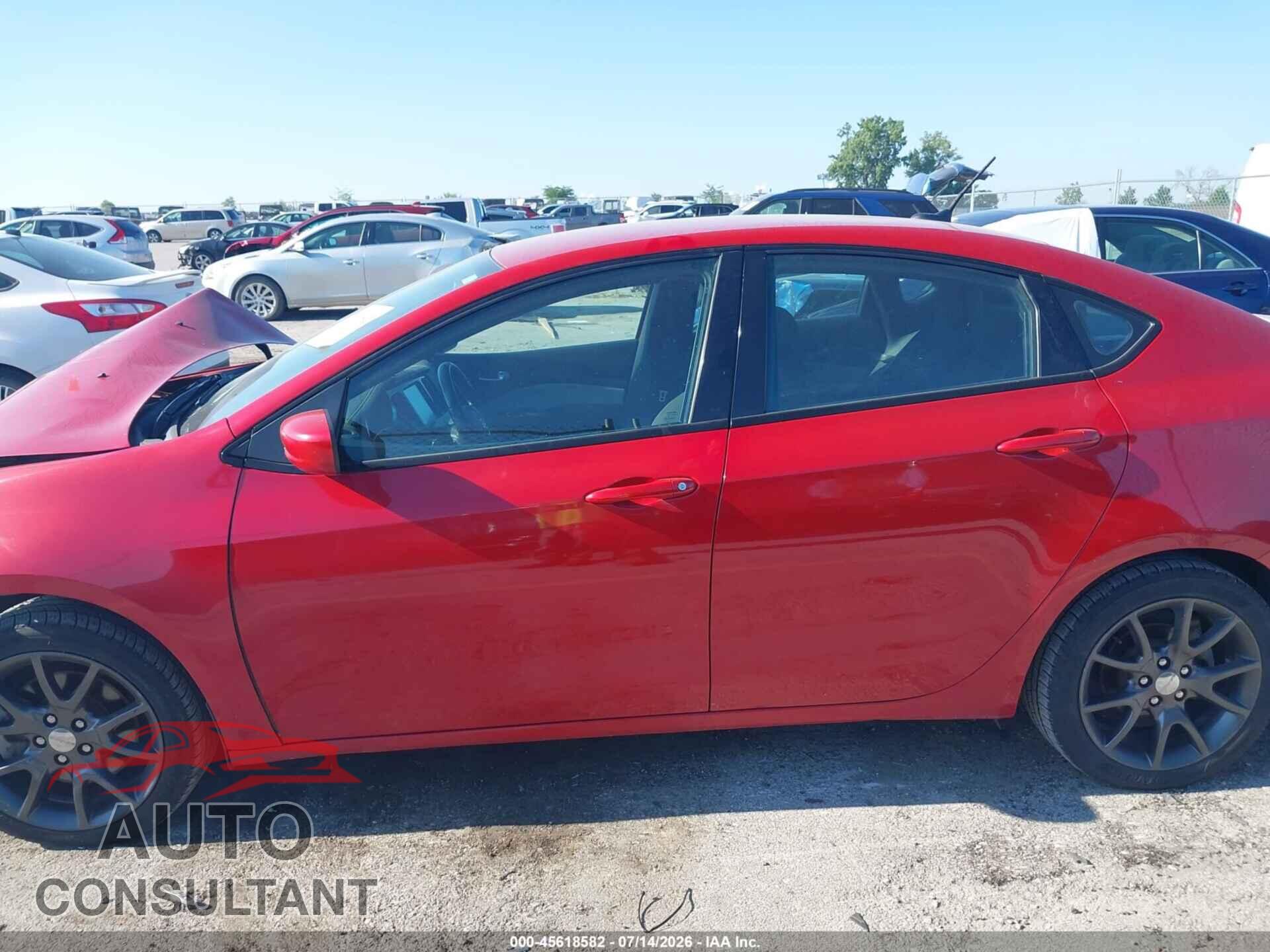 DODGE DART 2015 - 1C3CDFBB4FD410714