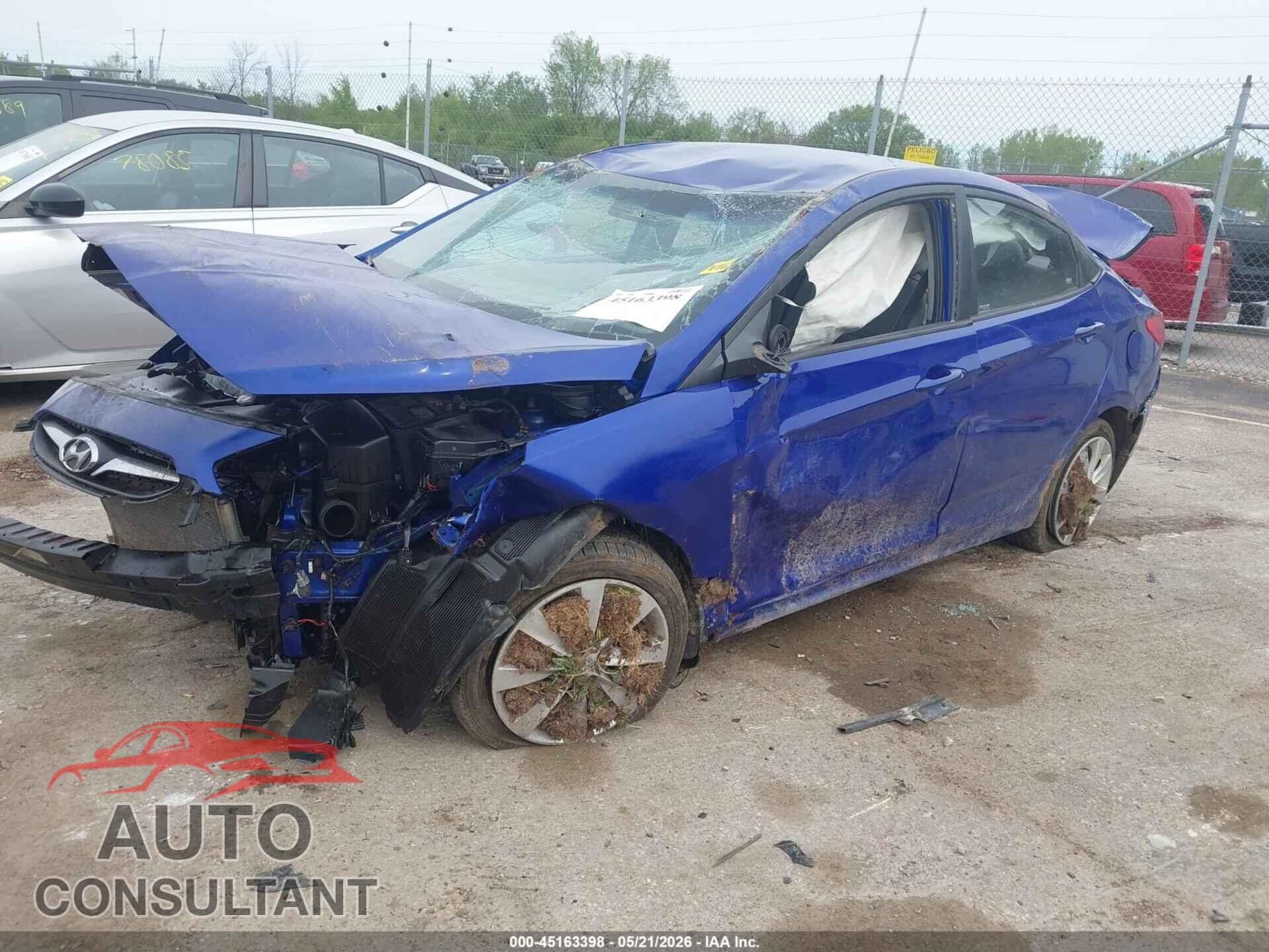 HYUNDAI ACCENT 2012 - KMHCU4AE2CU168475