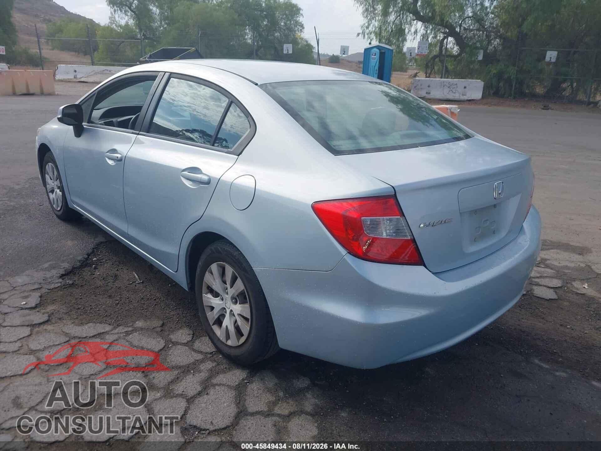 HONDA CIVIC 2012 - 2HGFB2F52CH509916