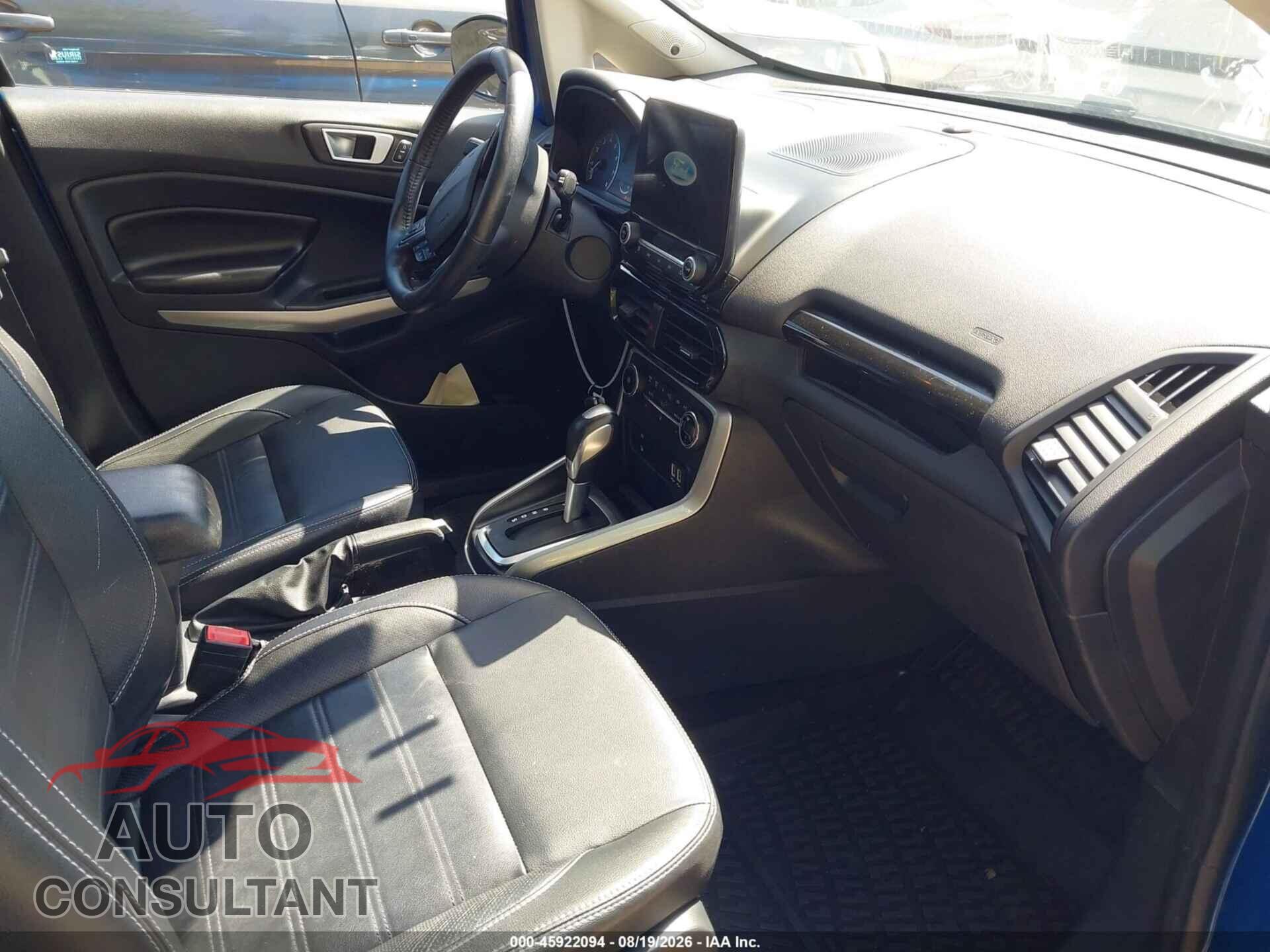 FORD ECOSPORT 2019 - MAJ6S3KL9KC285608