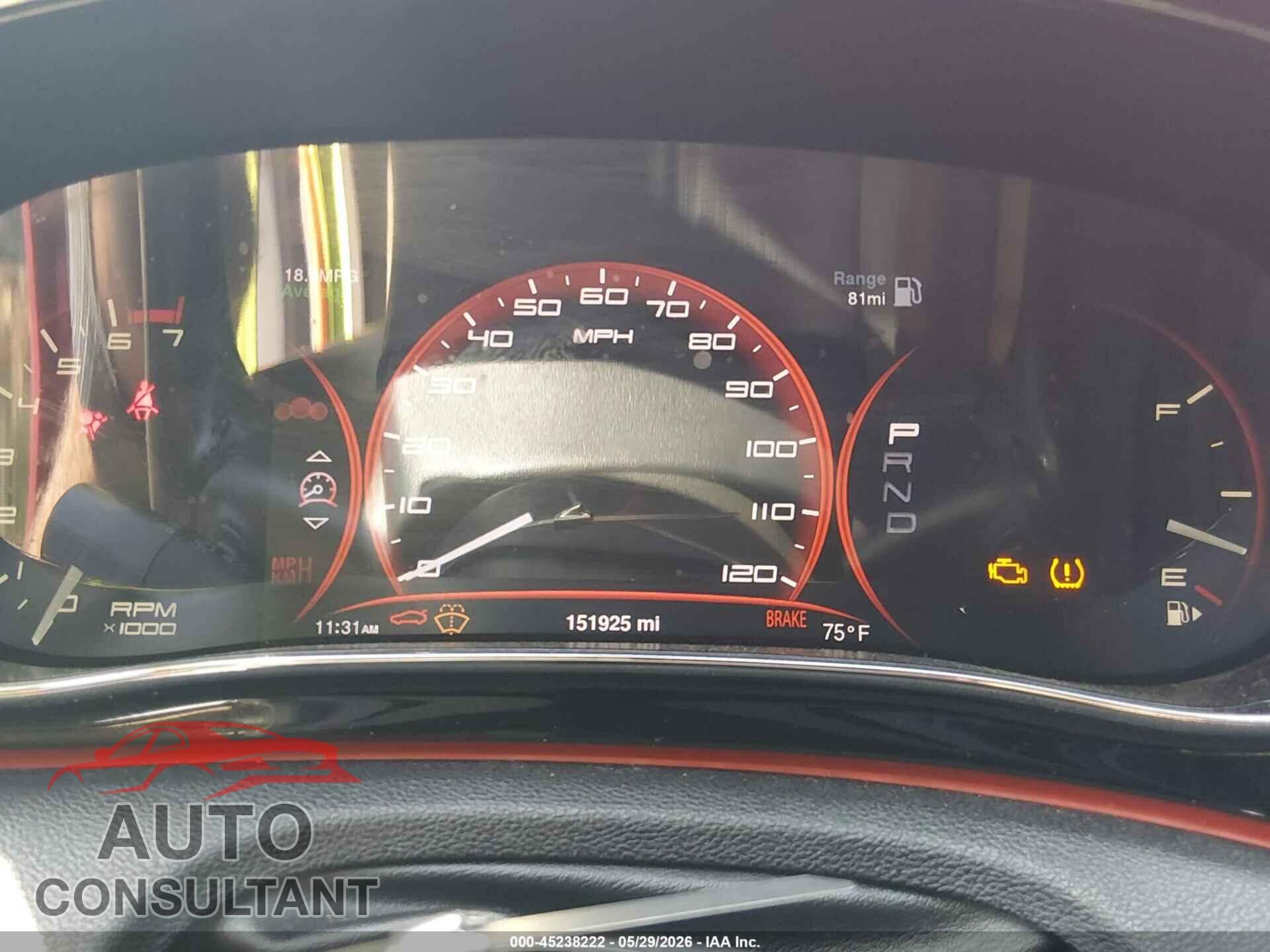 DODGE DART 2015 - 1C3CDFEB1FD152809