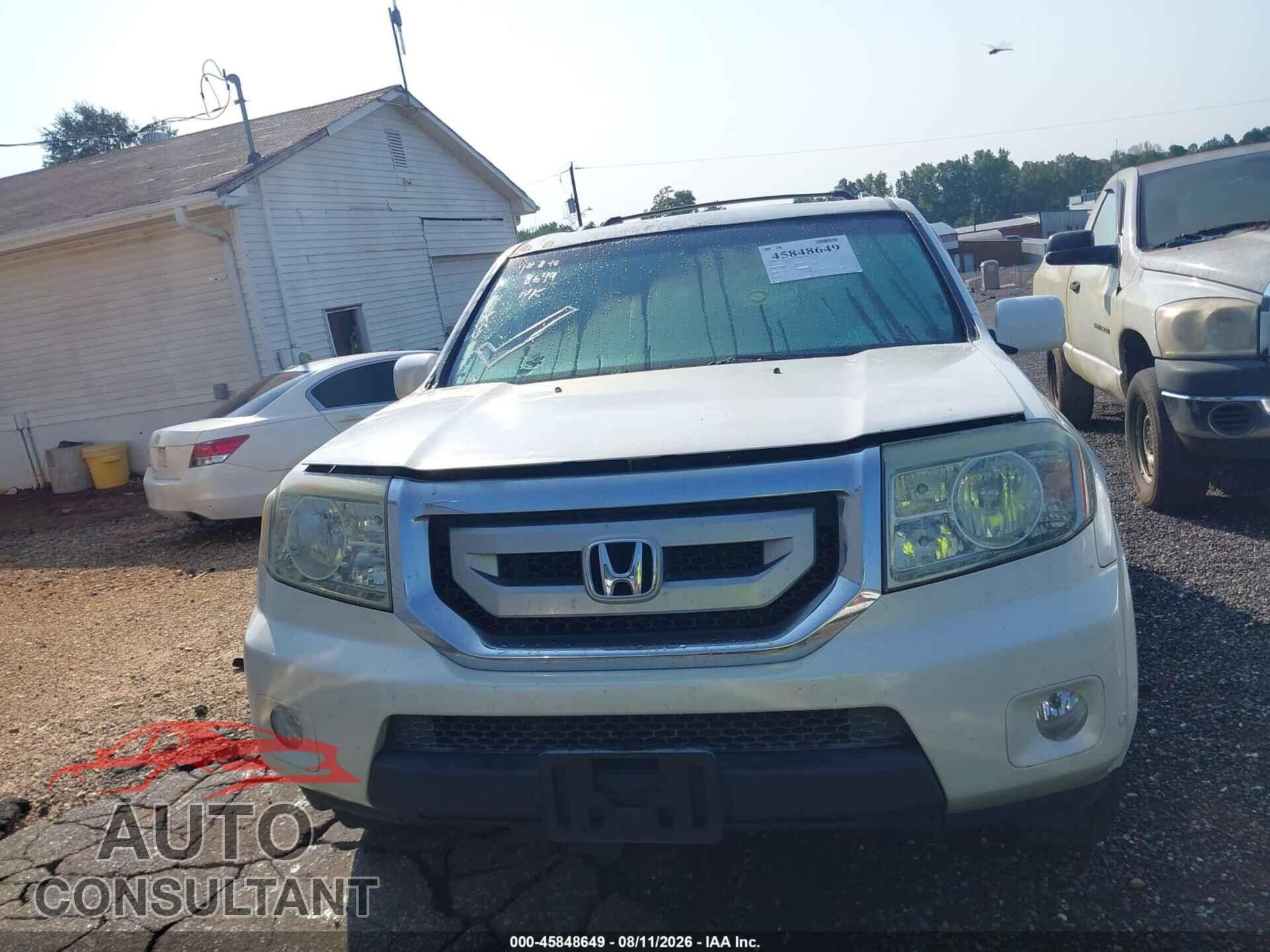 HONDA PILOT 2011 - 5FNYF4H92BB057736