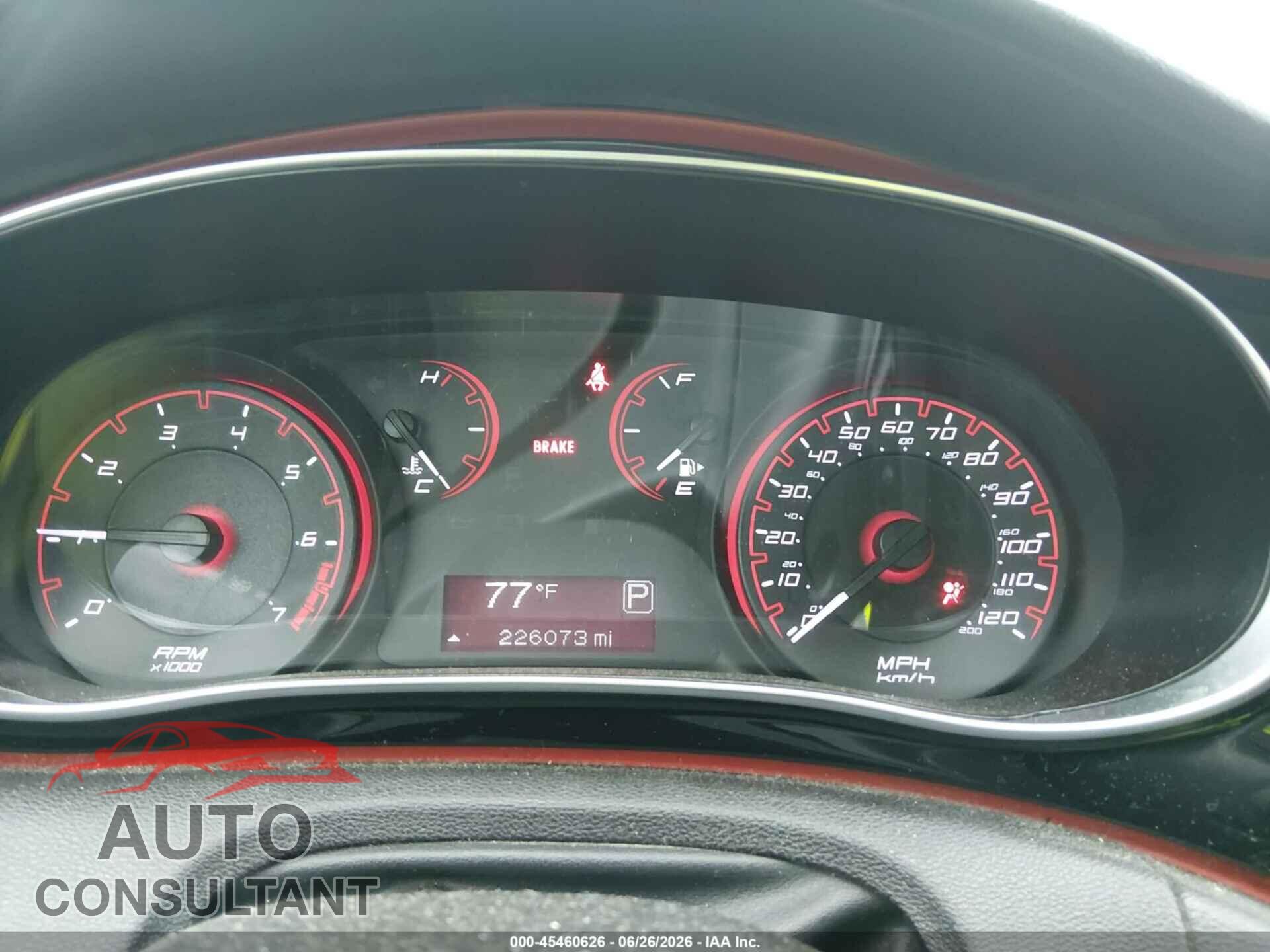 DODGE DART 2015 - 1C3CDFBB5FD140537