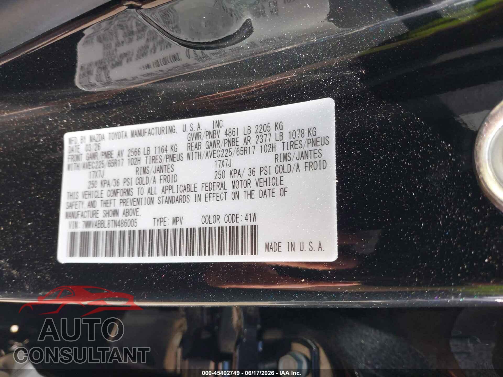 MAZDA CX-50 2026 - 7MMVABBL8TN486005
