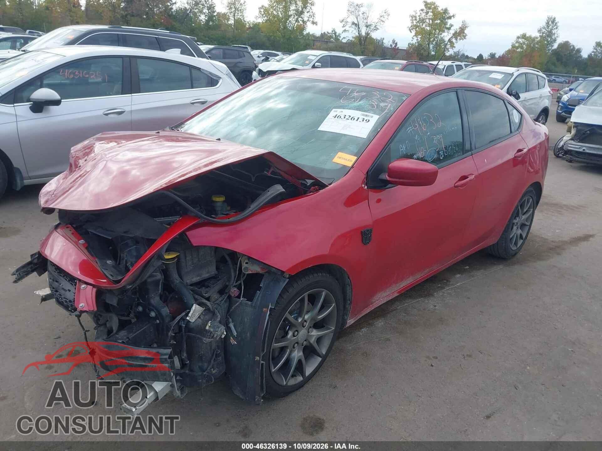 DODGE DART 2013 - 1C3CDFBA4DD332066