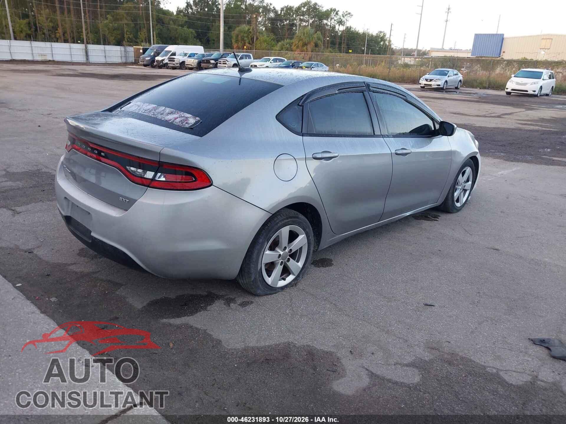 DODGE DART 2016 - 1C3CDFBB7GD515216