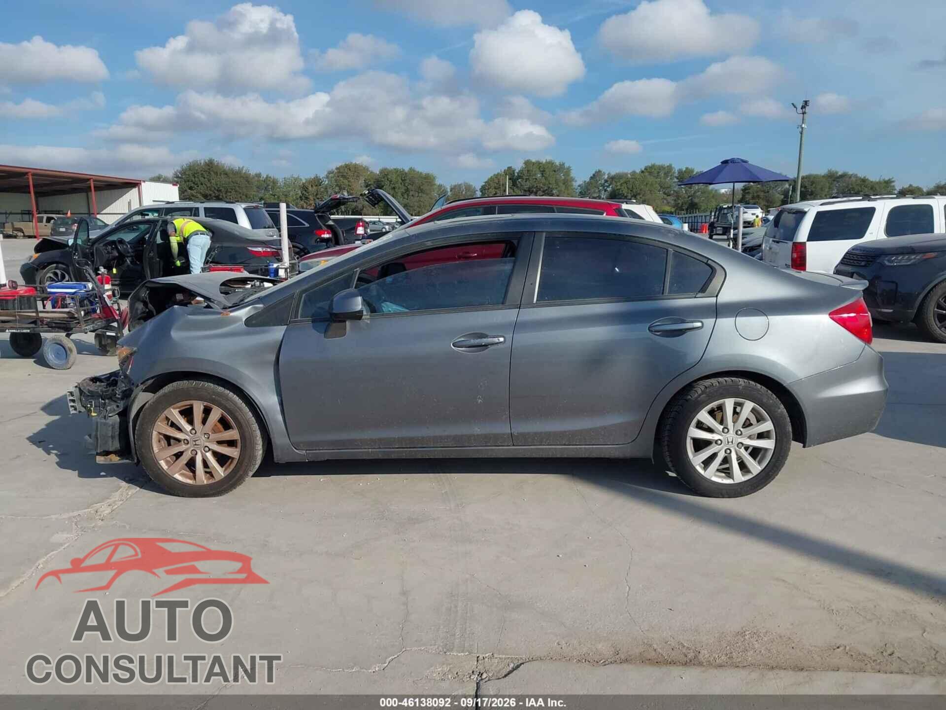 HONDA CIVIC 2012 - 19XFB2F86CE088058