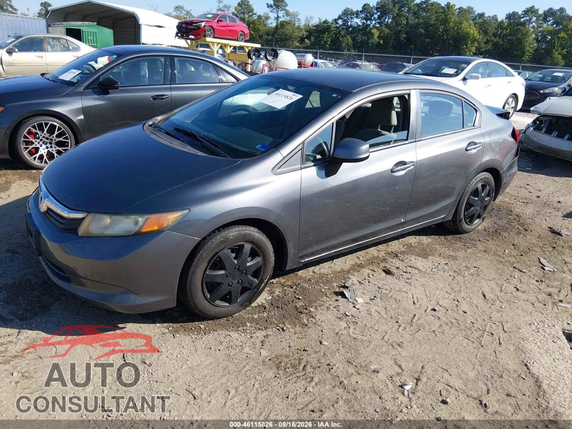 HONDA CIVIC 2012 - 2HGFB2F57CH545987
