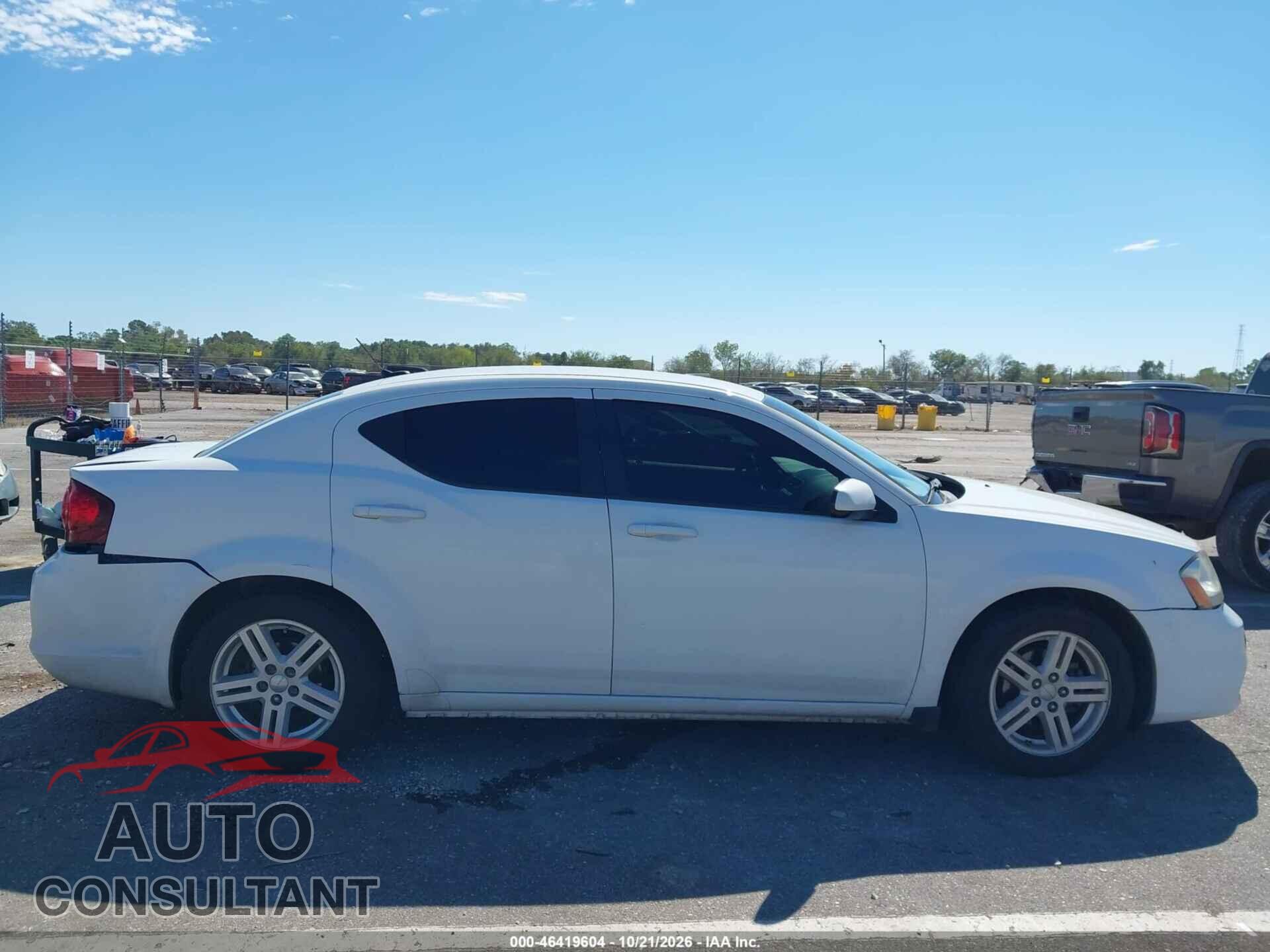 DODGE AVENGER 2013 - 1C3CDZCB1DN625393