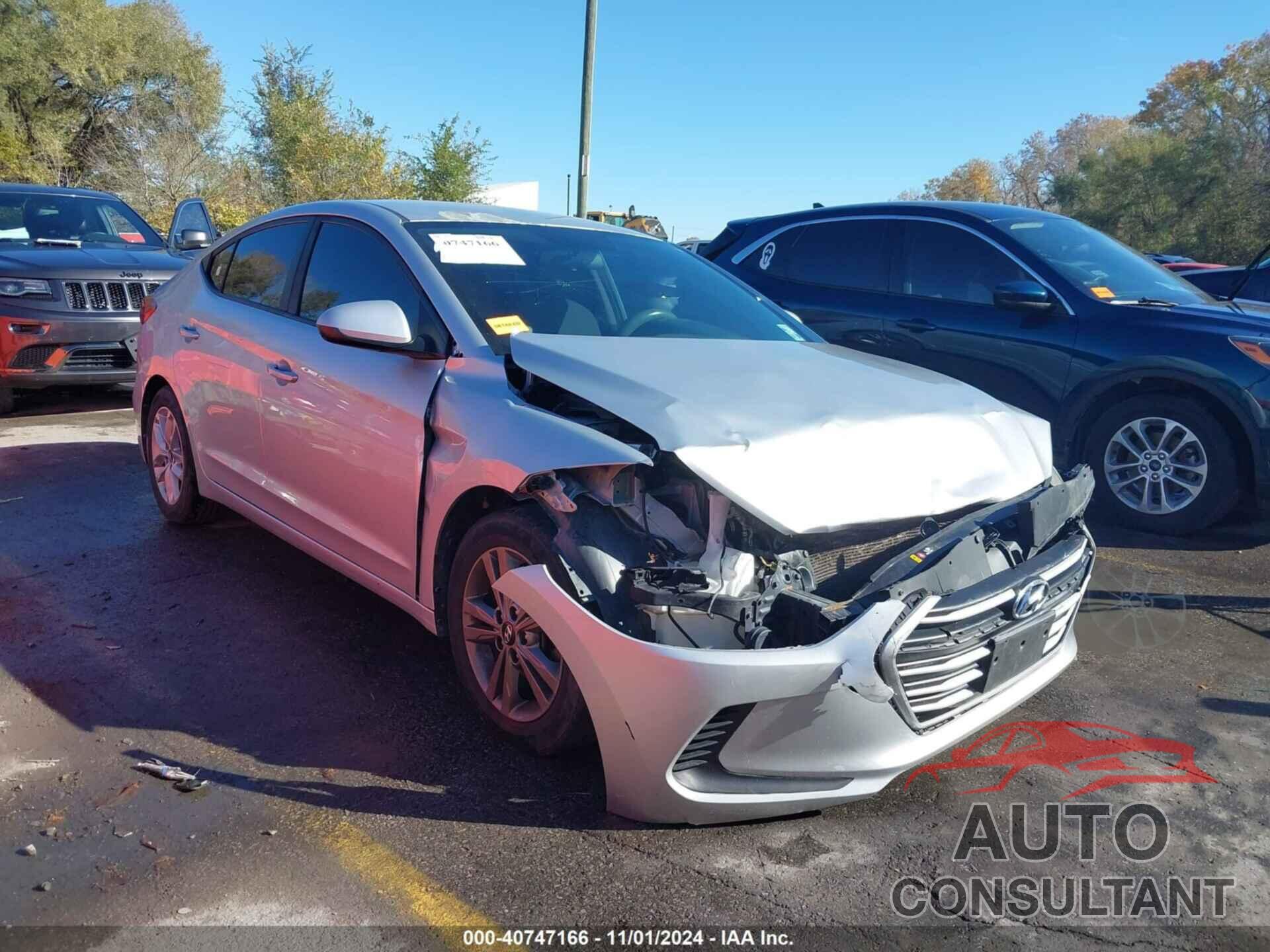 HYUNDAI ELANTRA 2018 - 5NPD84LF4JH224233