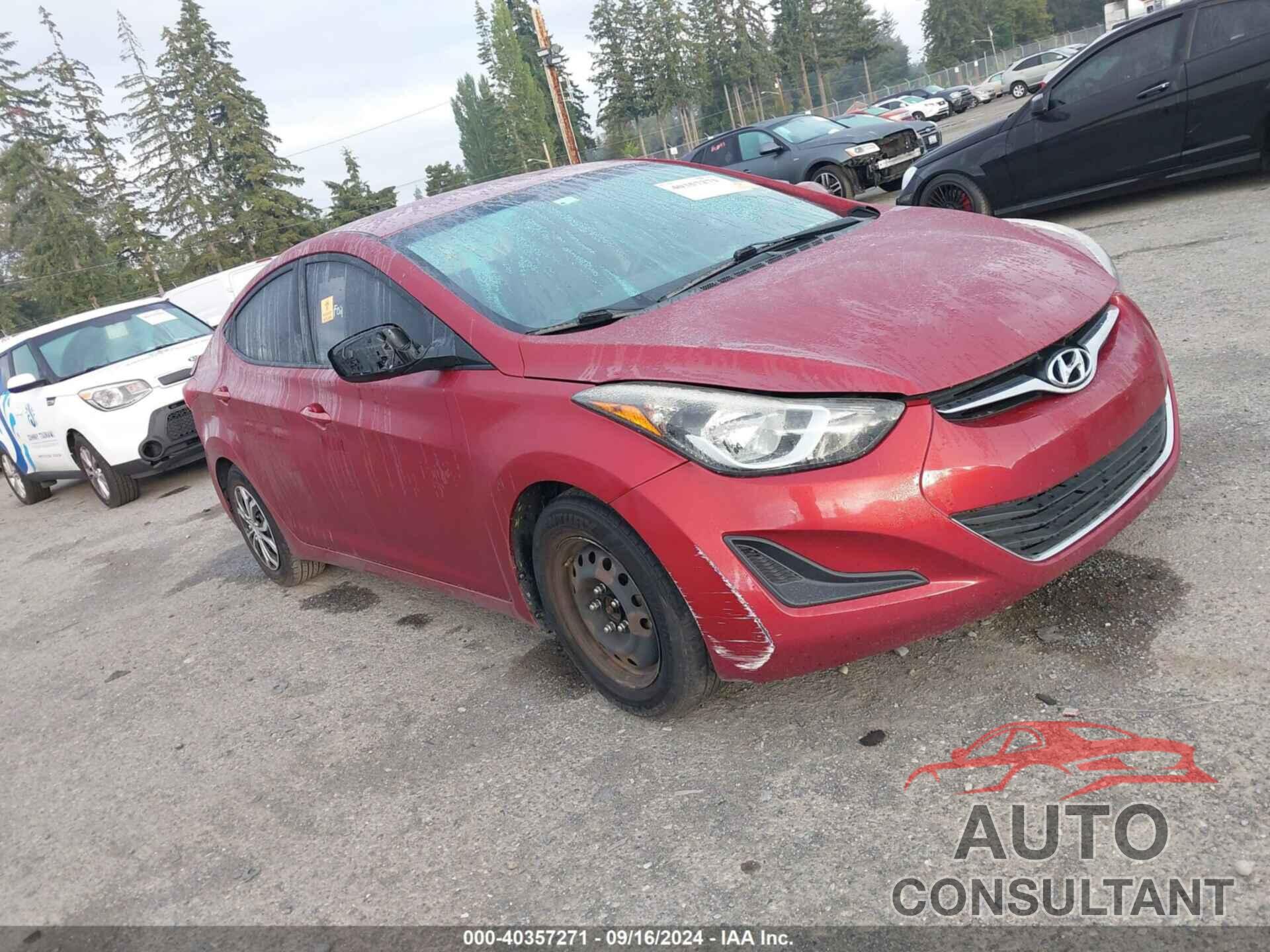 HYUNDAI ELANTRA 2016 - 5NPDH4AE1GH706709