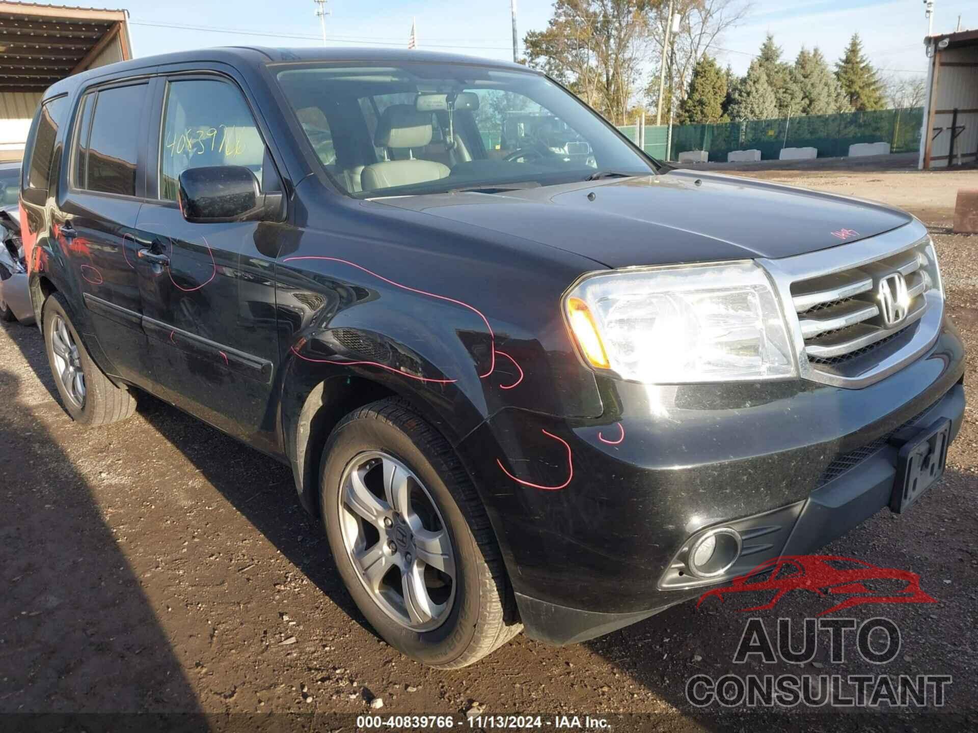 HONDA PILOT 2014 - 5FNYF4H6XEB001540