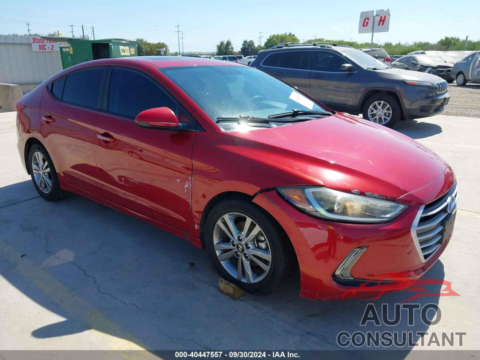 HYUNDAI ELANTRA 2017 - KMHD84LF4HU379683