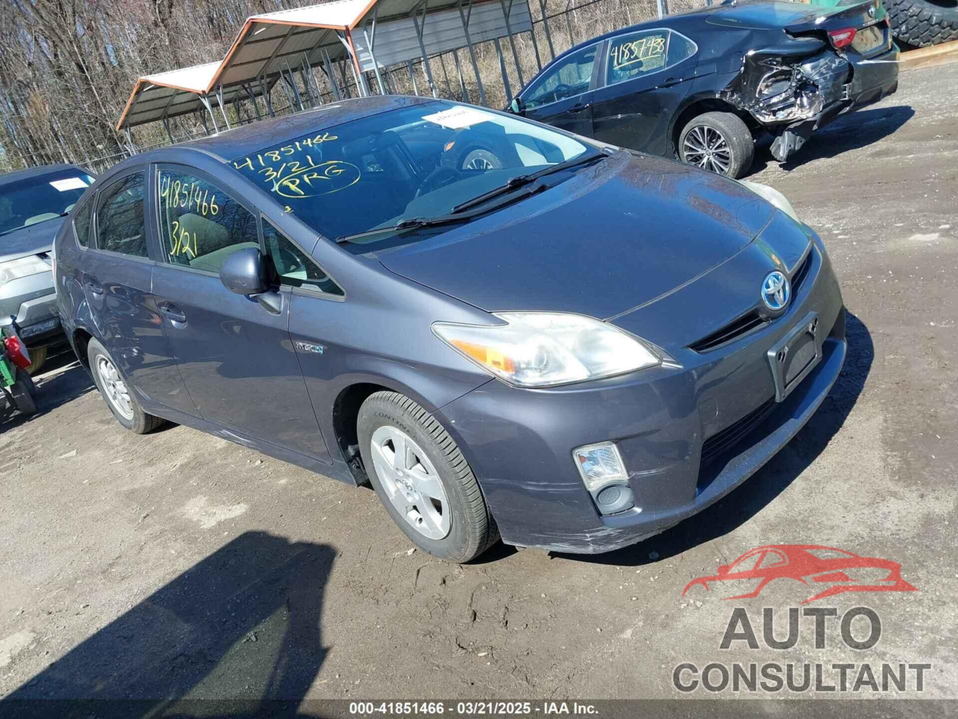 TOYOTA PRIUS 2010 - JTDKN3DU7A1271397
