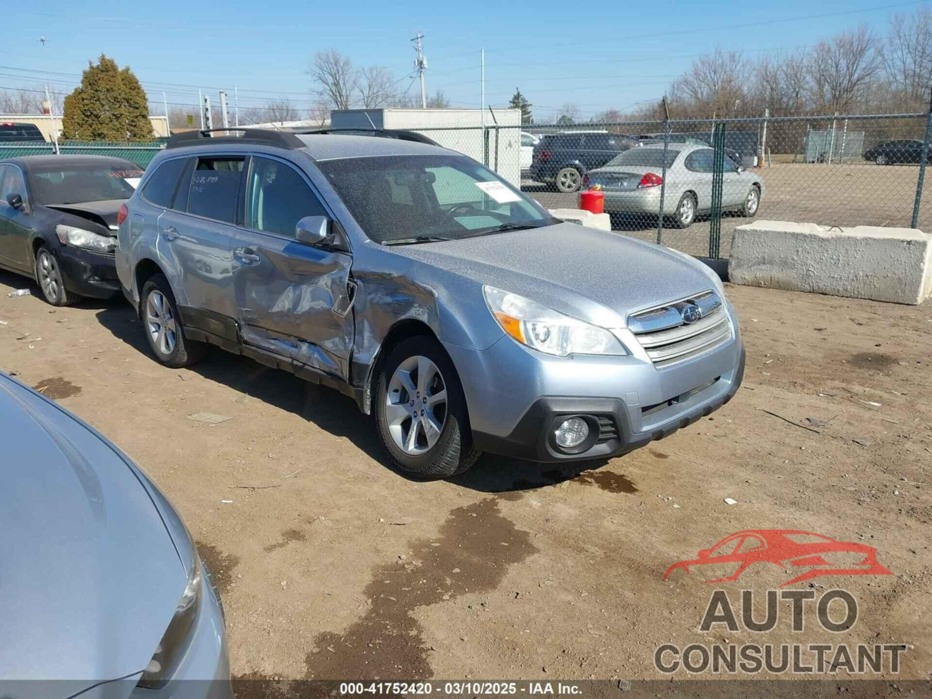 SUBARU OUTBACK 2013 - 4S4BRCCC9D3280362