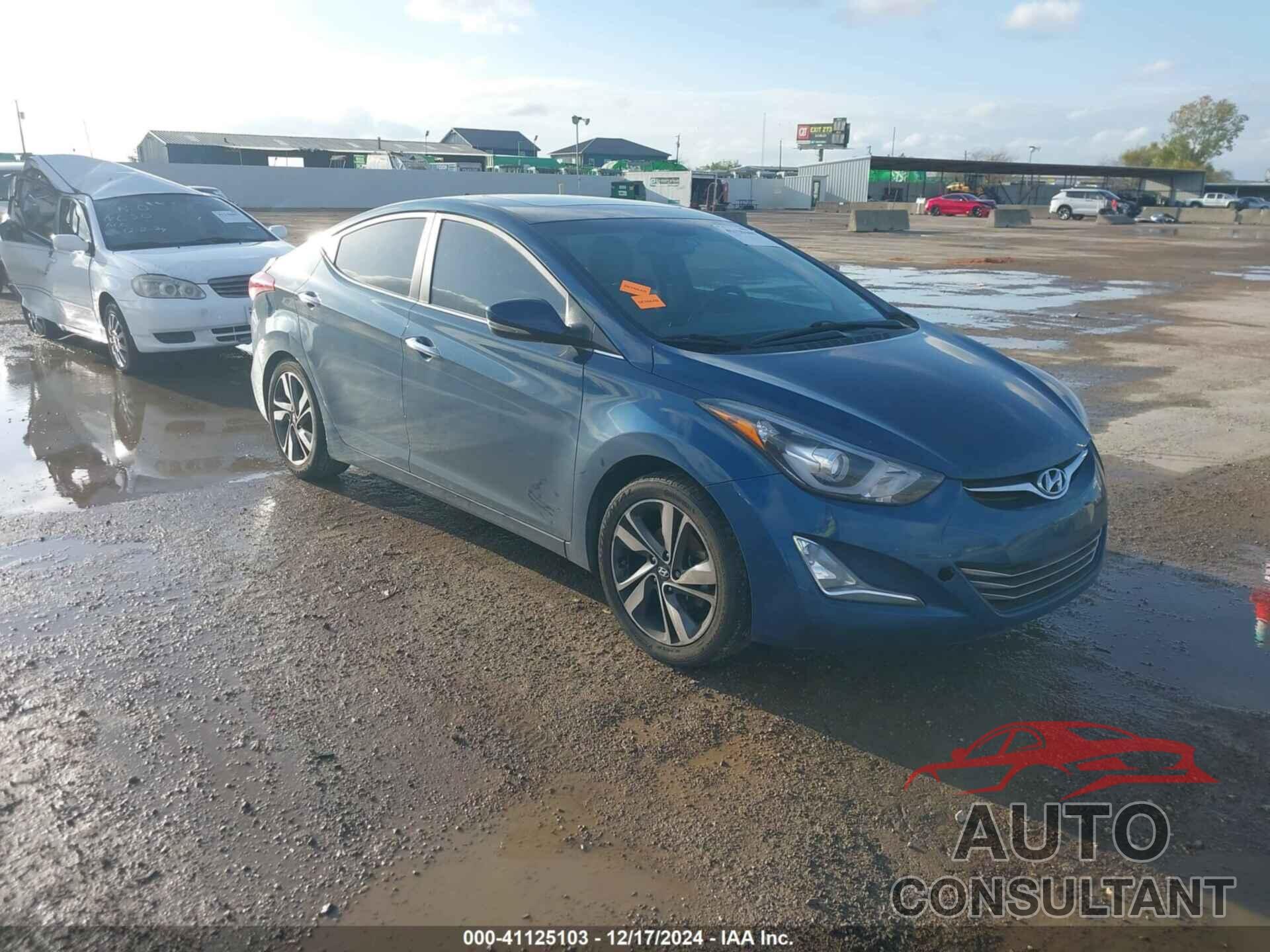 HYUNDAI ELANTRA 2014 - KMHDH4AE3EU187256