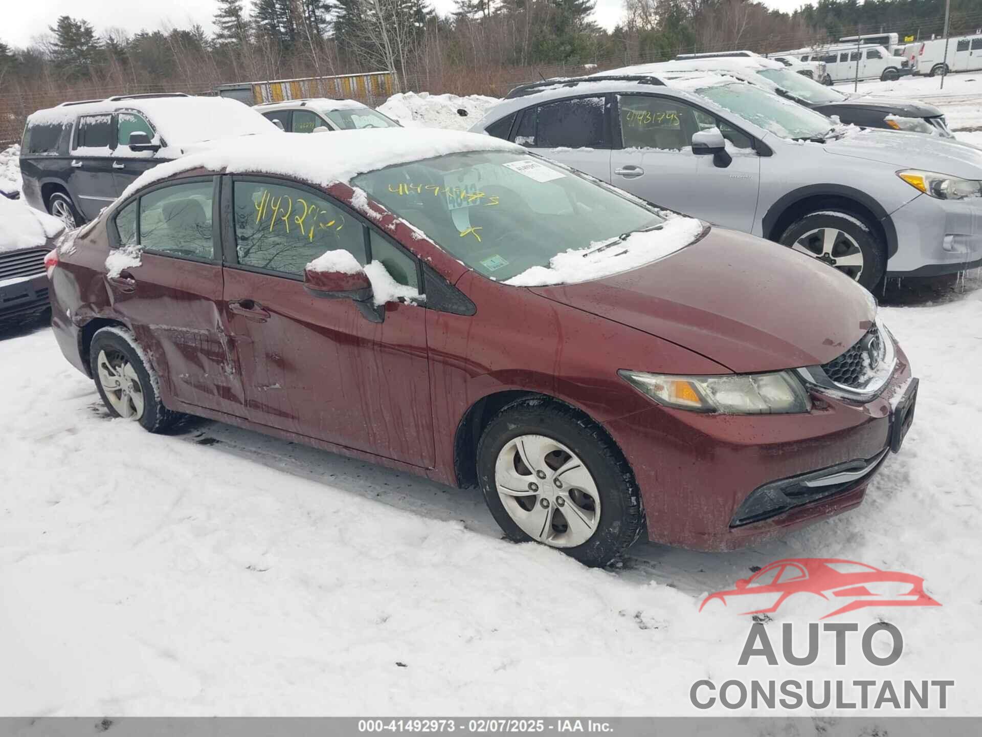HONDA CIVIC 2013 - 2HGFB2F59DH545474