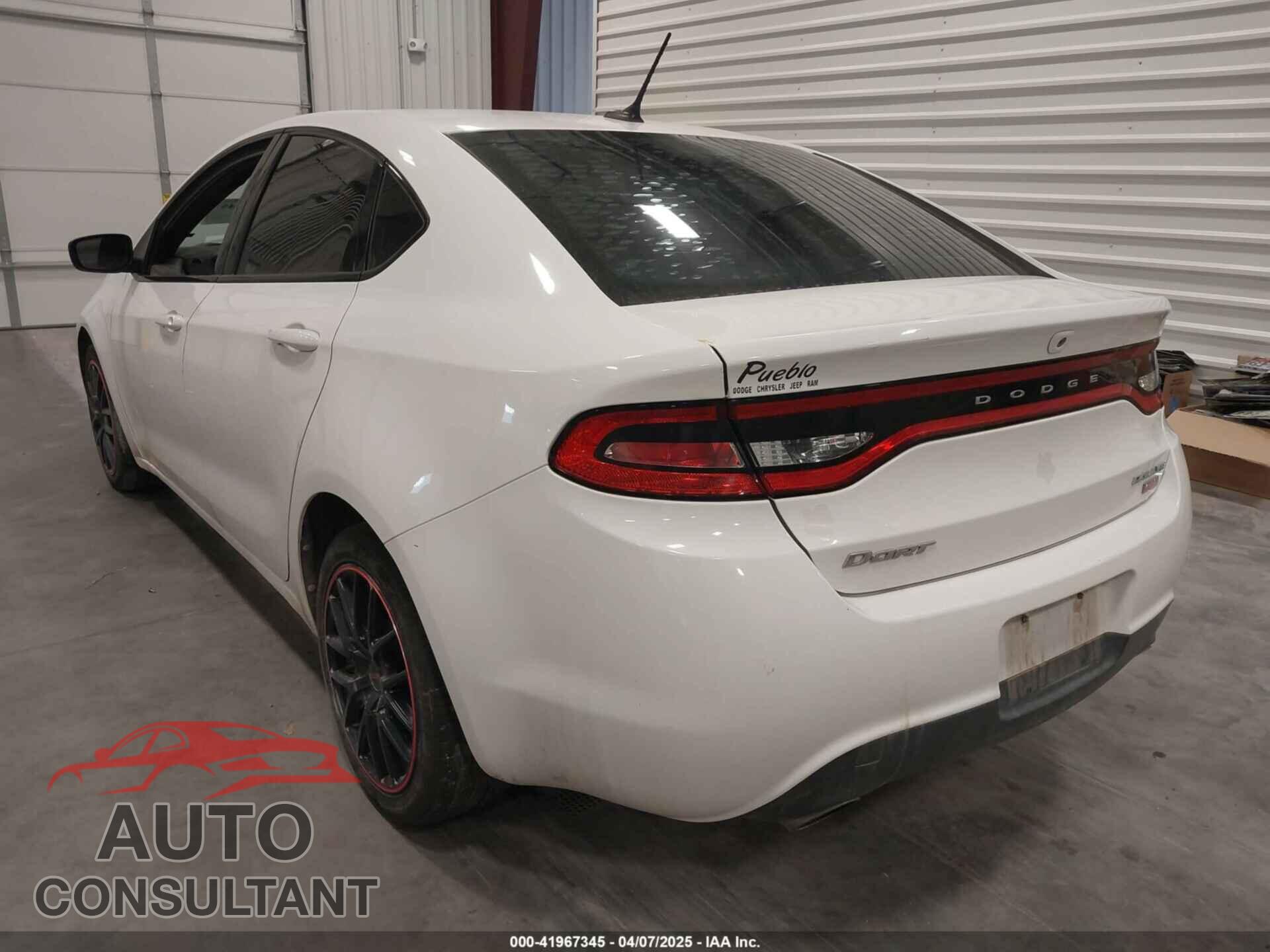 DODGE DART 2013 - 1C3CDFBH8DD261287