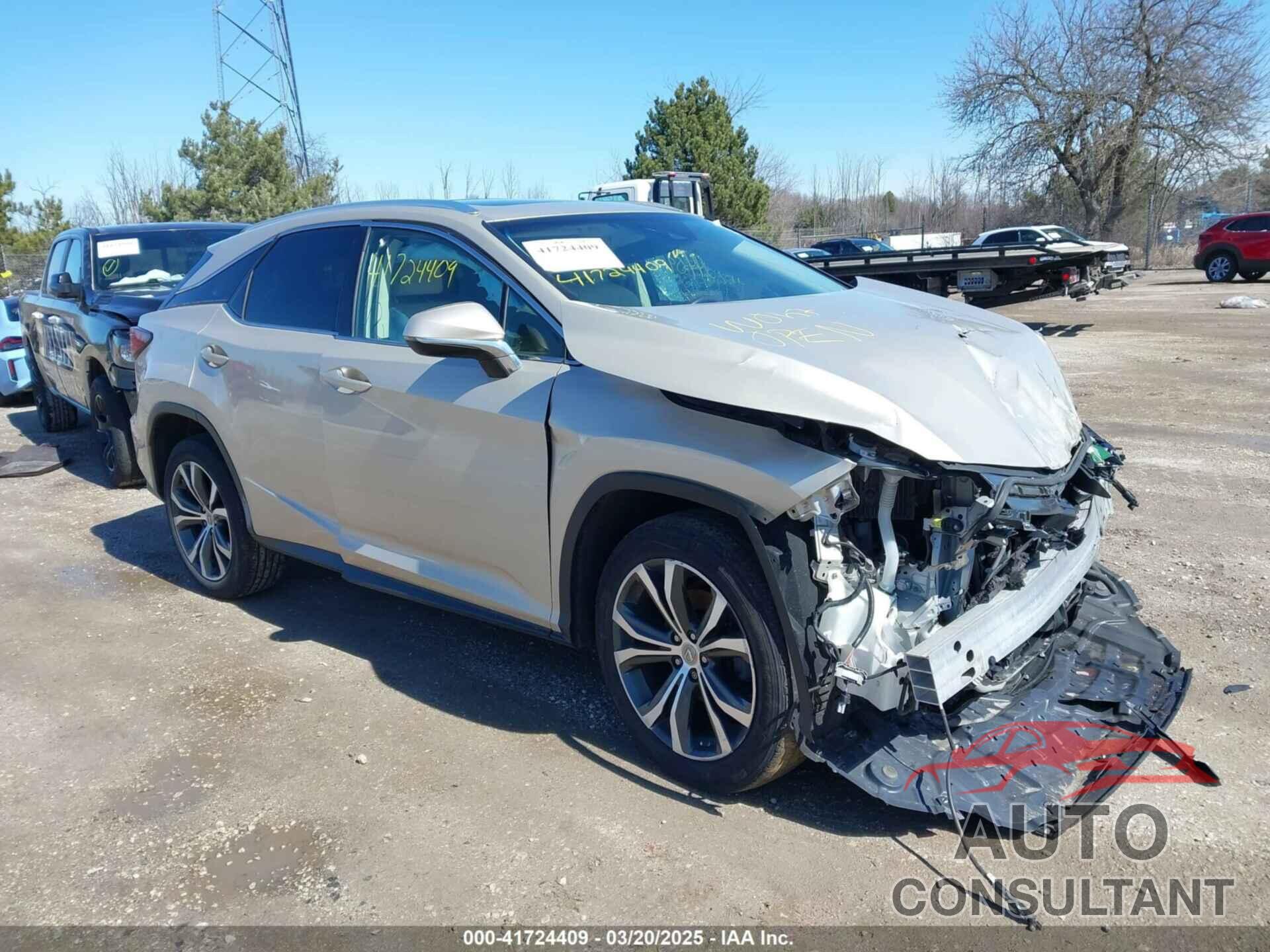 LEXUS RX 350 2017 - 2T2BZMCAXHC080205