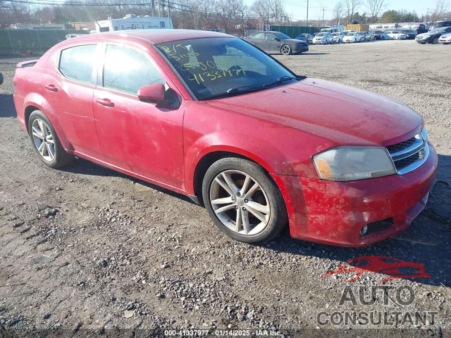 DODGE AVENGER 2012 - 1C3CDZEG5CN328537