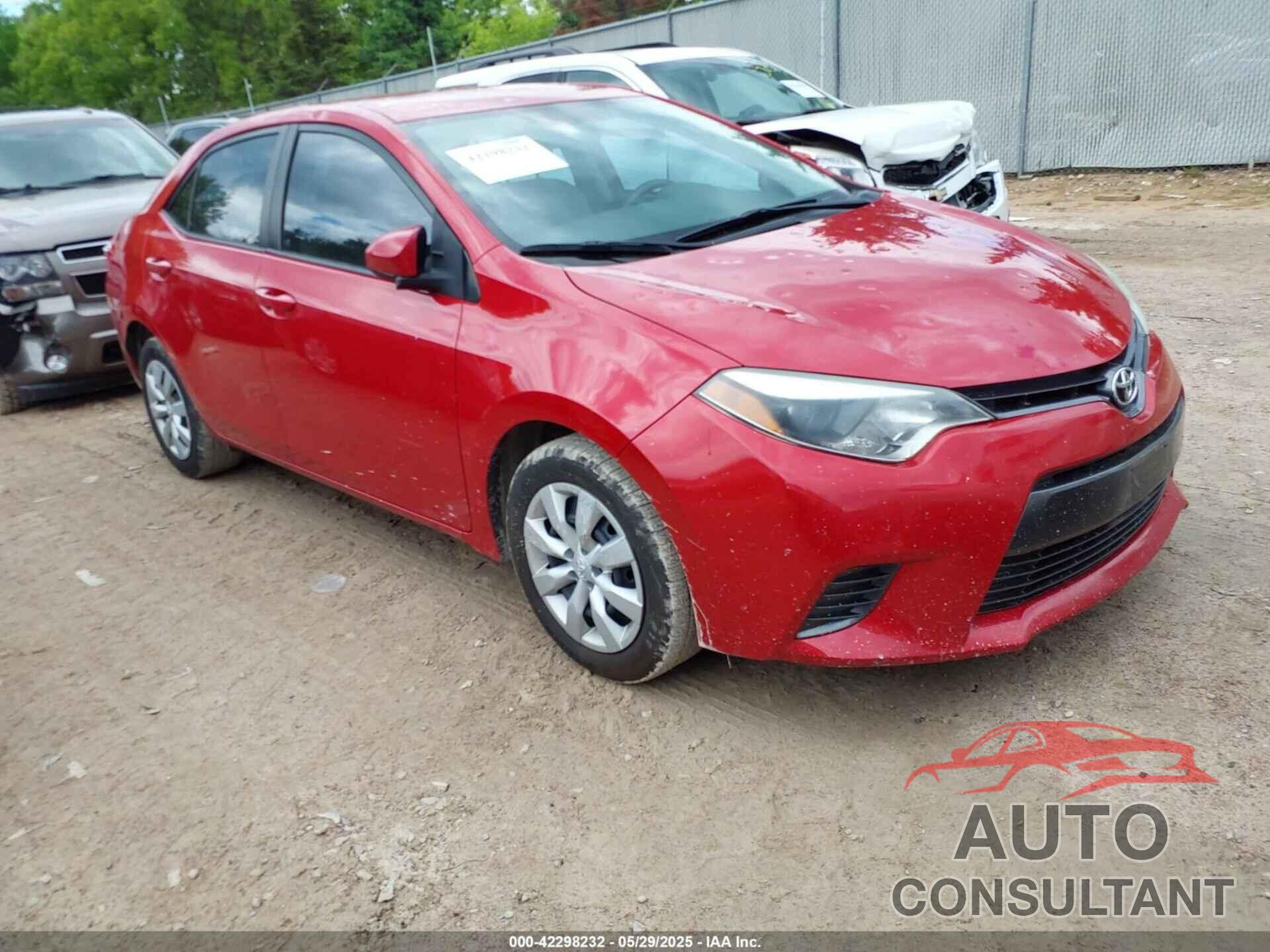 TOYOTA COROLLA 2016 - 2T1BURHE4GC701531