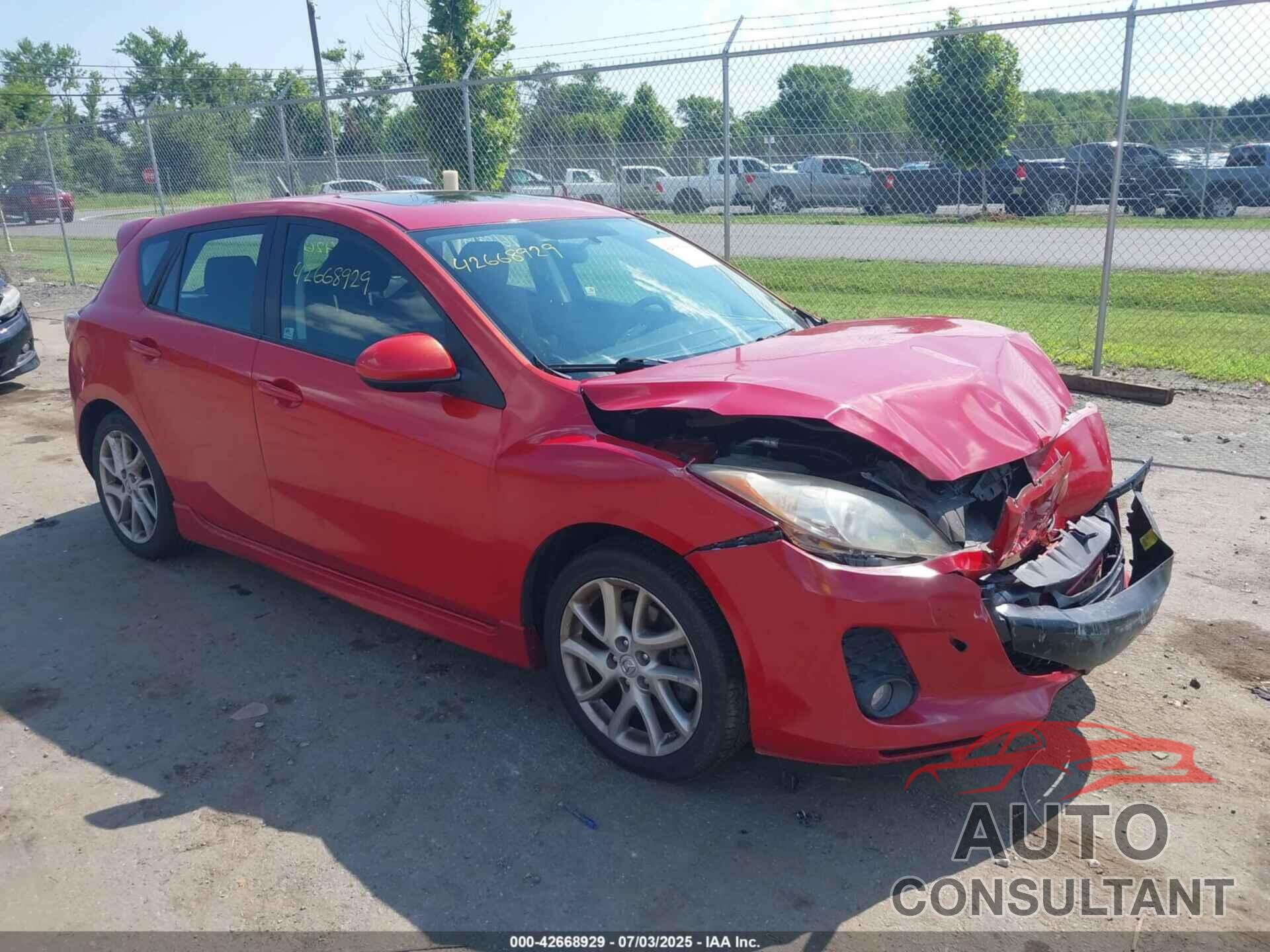 MAZDA MAZDA3 2012 - JM1BL1L61C1505730