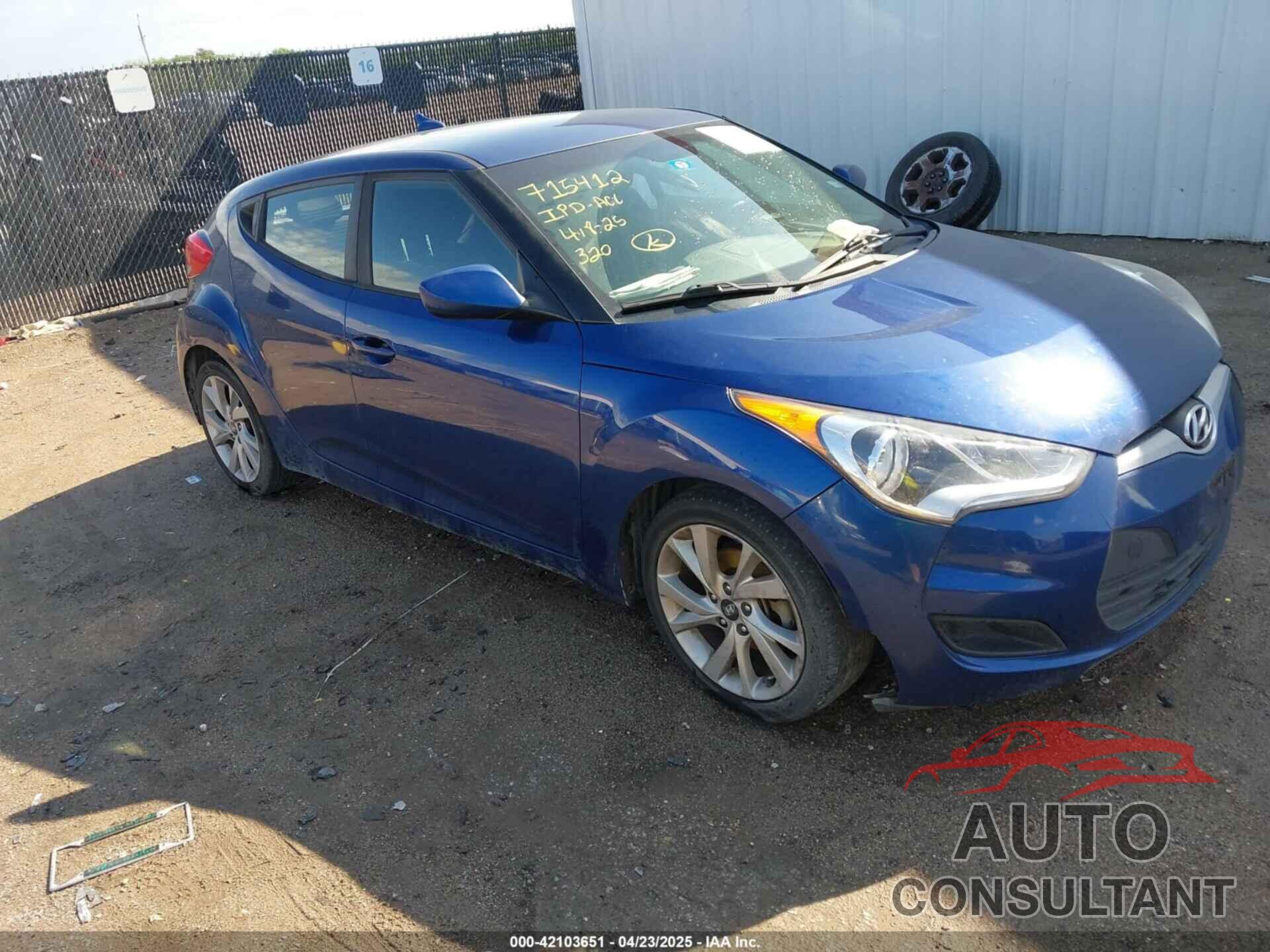 HYUNDAI VELOSTER 2016 - KMHTC6AD9GU303186