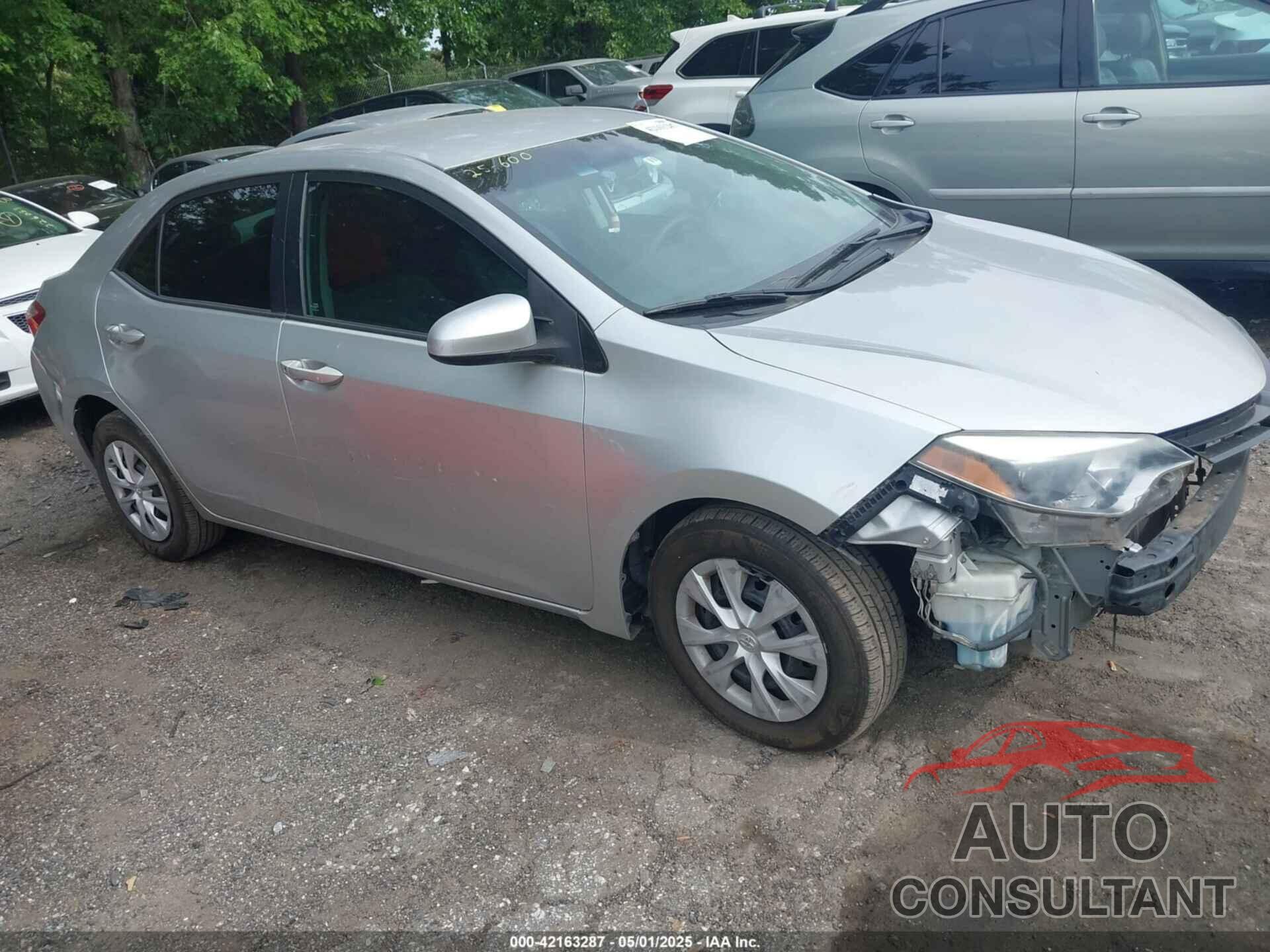 TOYOTA COROLLA 2016 - 2T1BURHE2GC725164