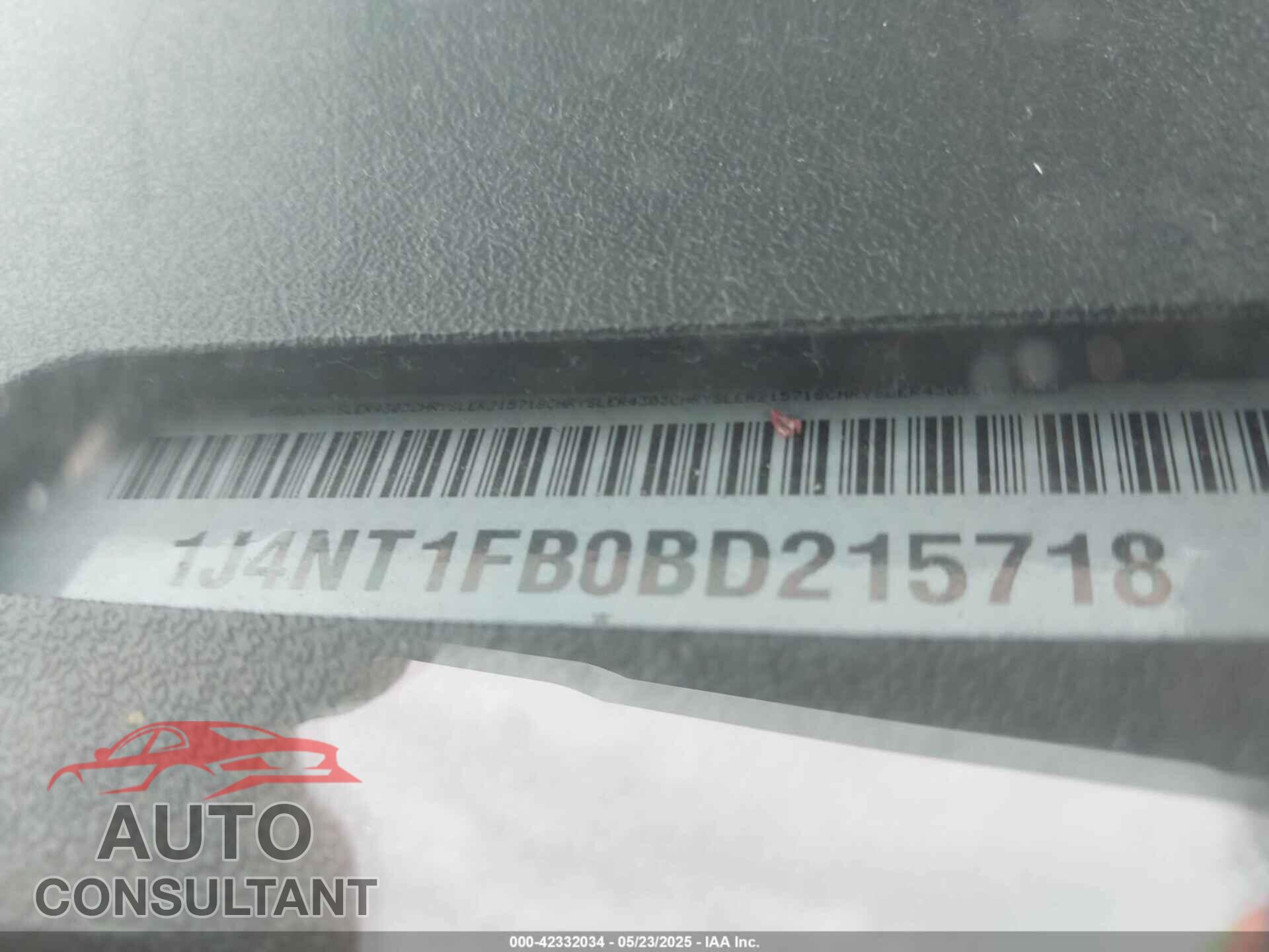 JEEP COMPASS 2011 - 1J4NT1FB0BD215718