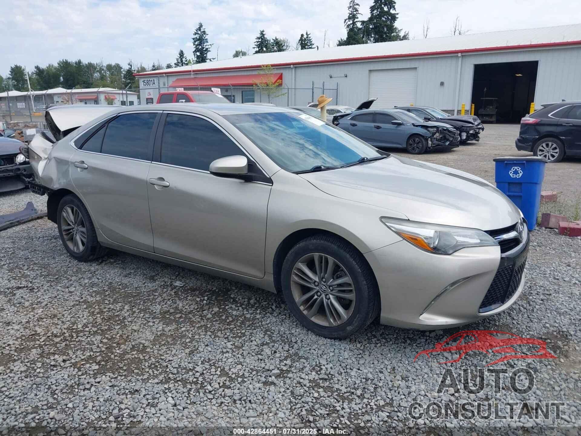 TOYOTA CAMRY 2015 - 4T1BF1FK9FU496662