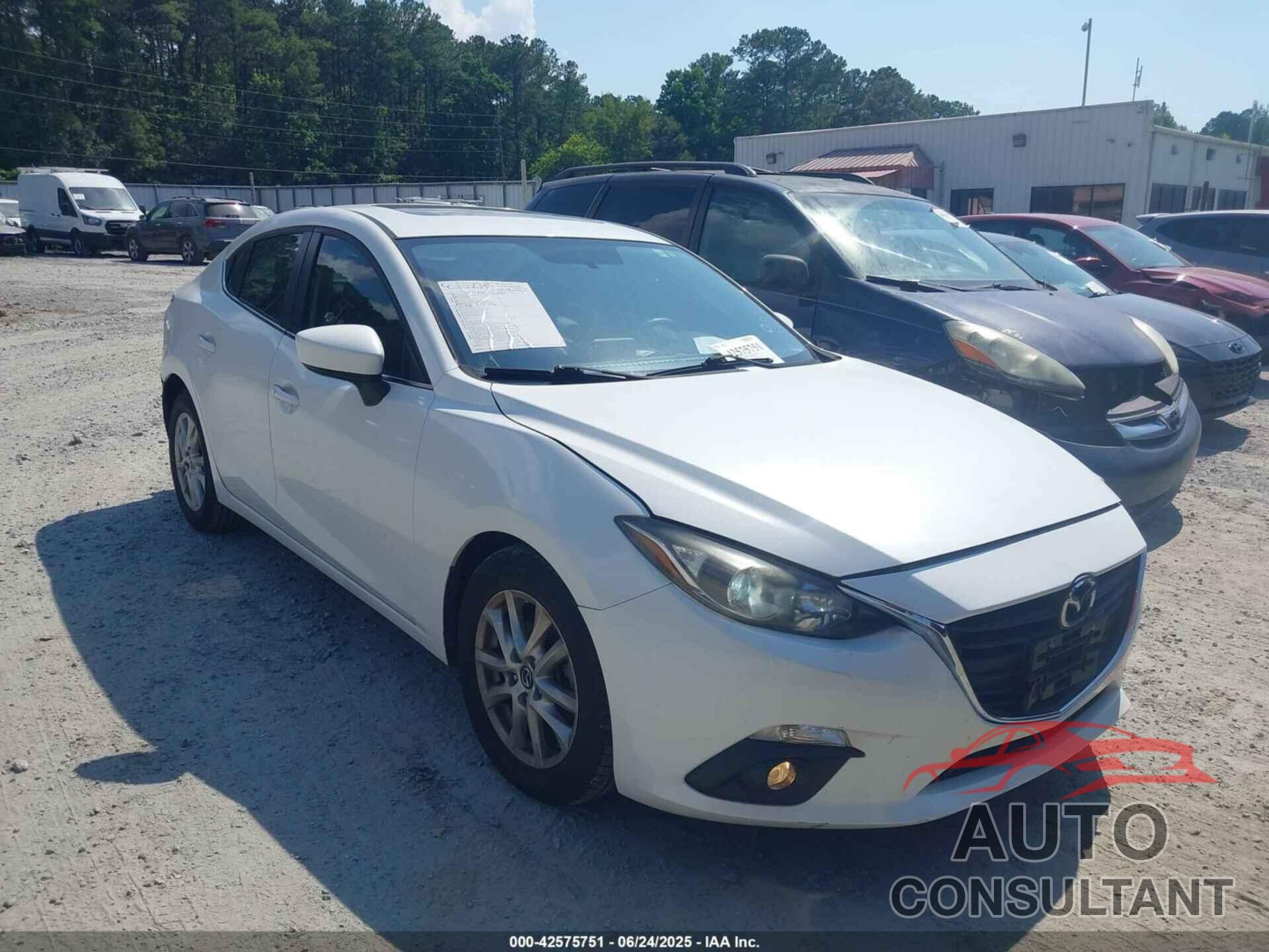 MAZDA MAZDA3 2015 - JM1BM1W70F1250042