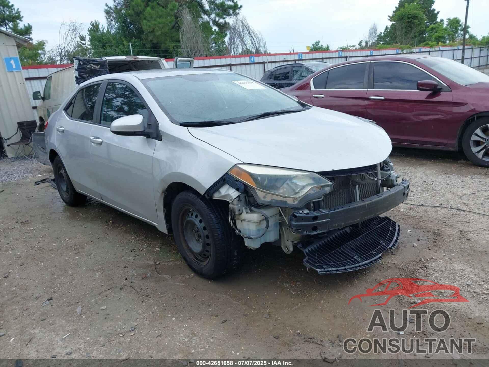 TOYOTA COROLLA 2015 - 5YFBURHE5FP303064
