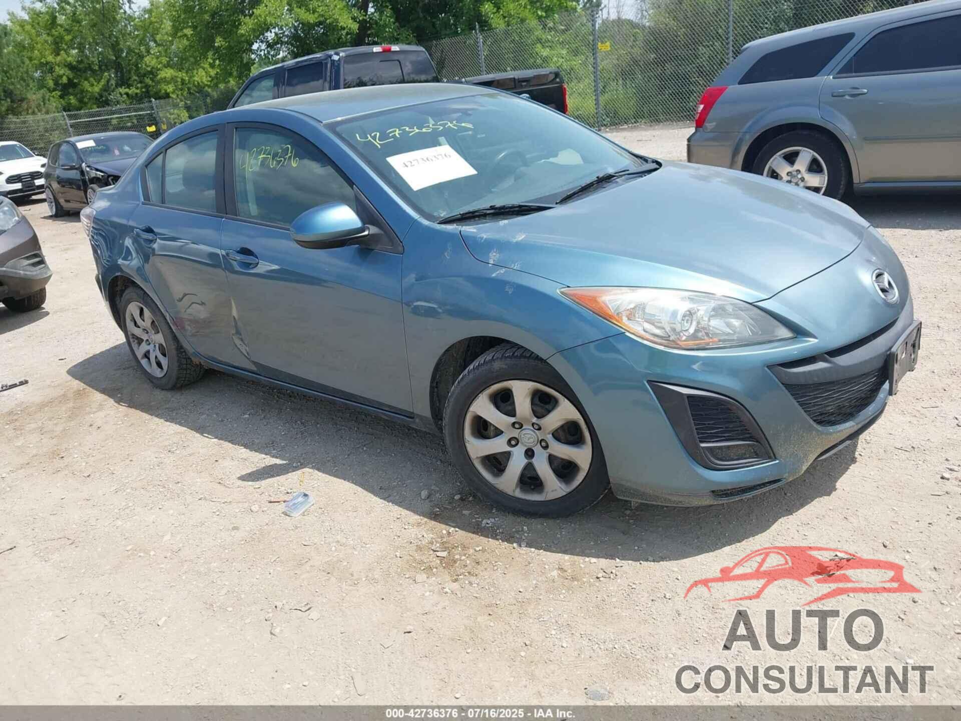 MAZDA MAZDA3 2011 - JM1BL1UF9B1486874