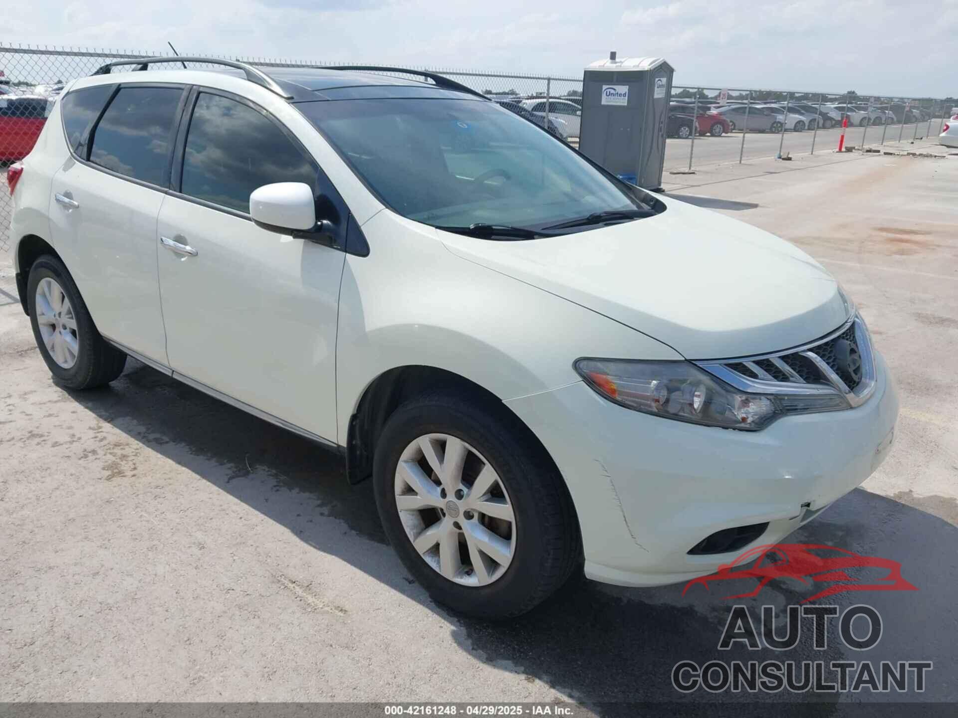 NISSAN MURANO 2011 - JN8AZ1MU8BW067074