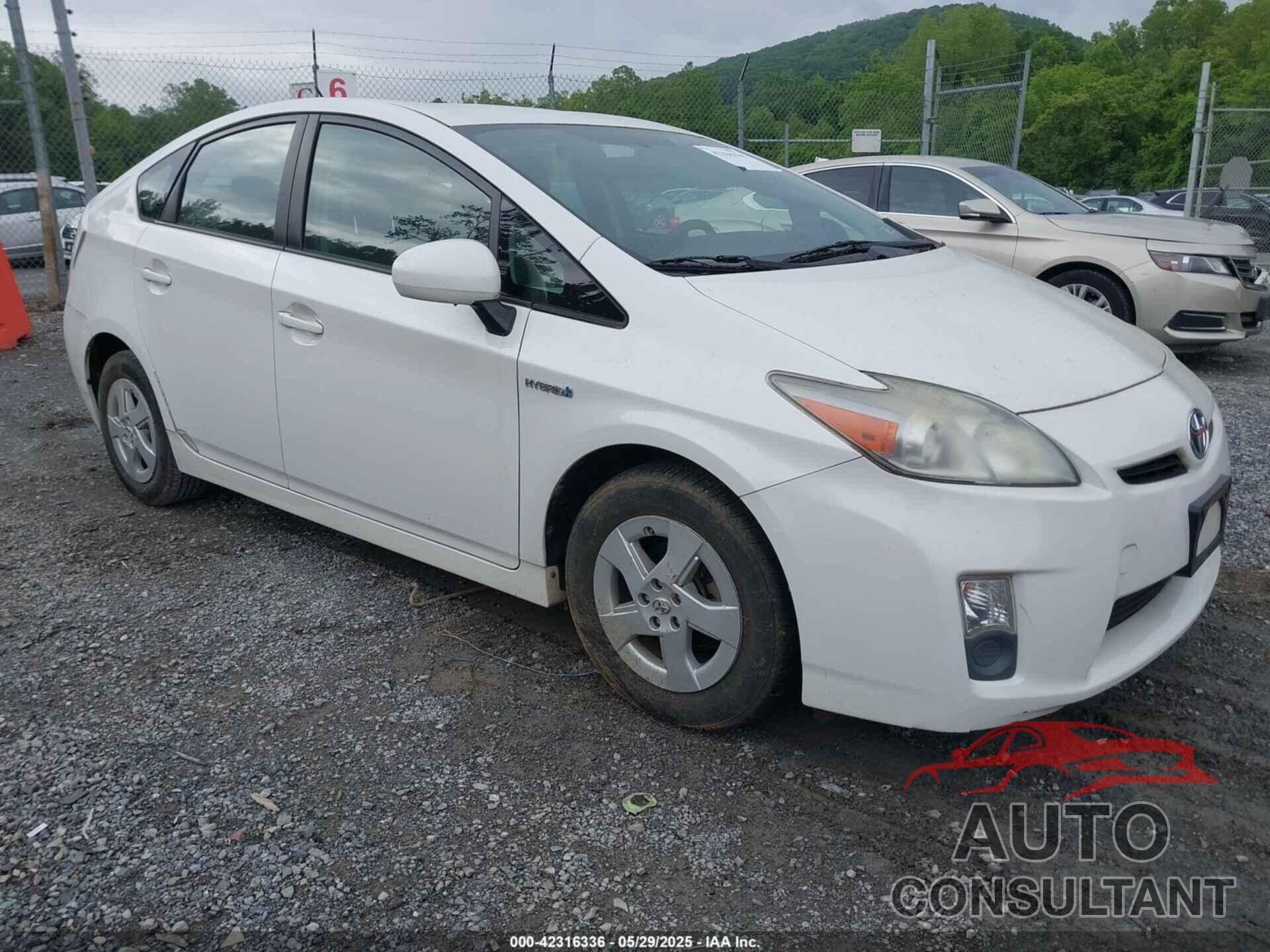 TOYOTA PRIUS 2010 - JTDKN3DUXA0240246