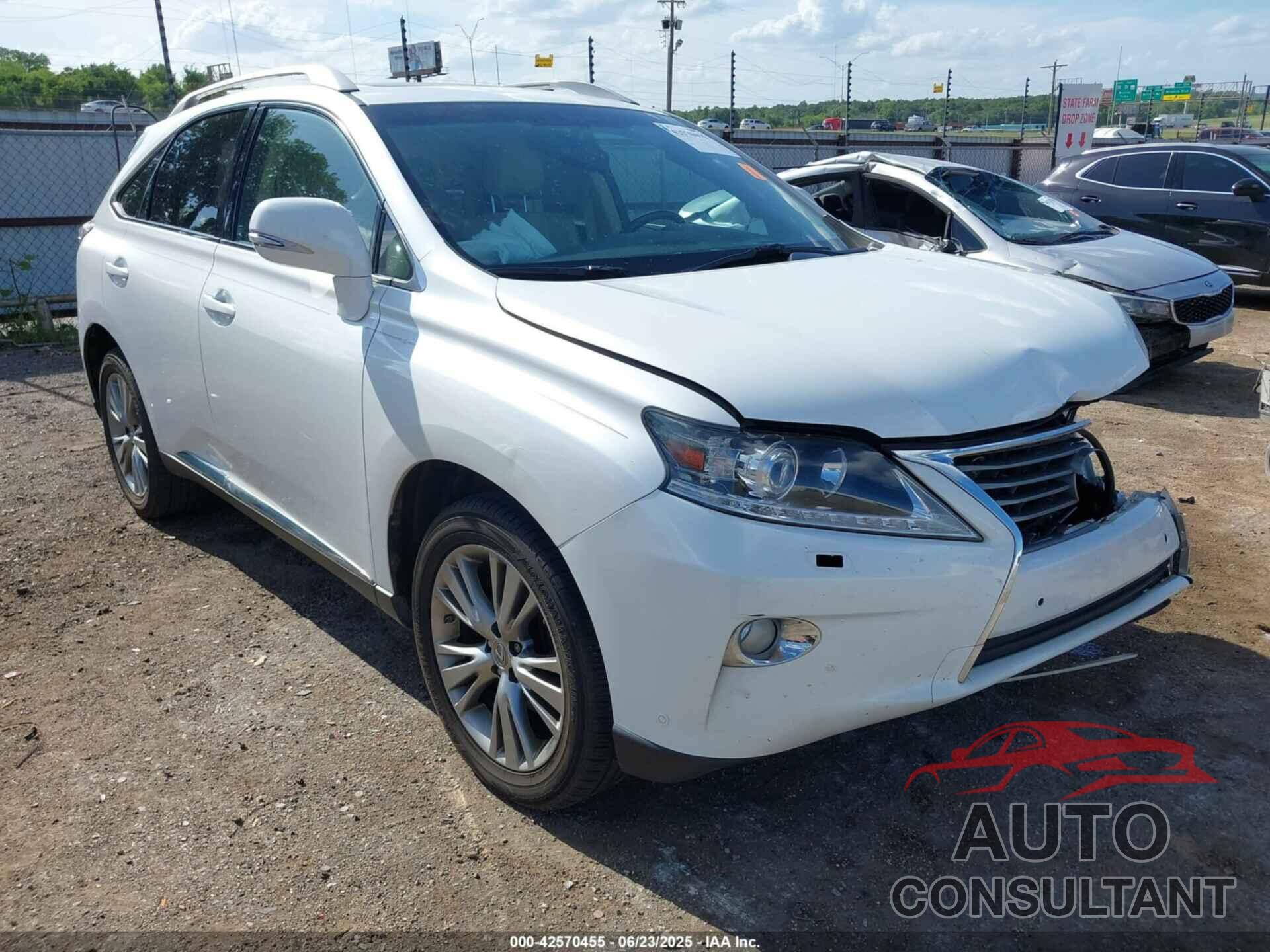 LEXUS RX 350 2013 - JTJZK1BA2D2006662